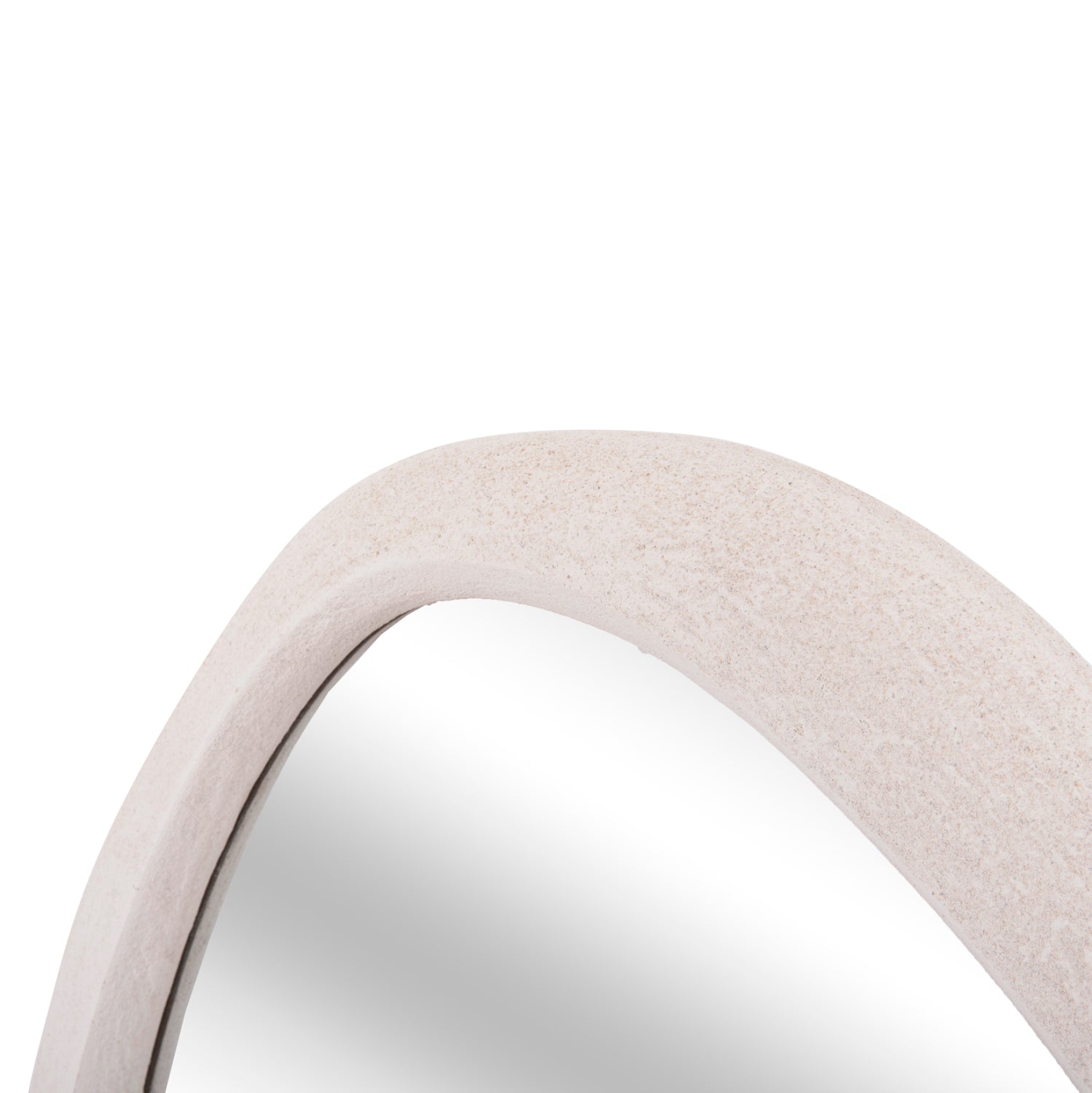 Огледало SANTORINI овално рамка МДФ в бял цвят 48x3.2x60см