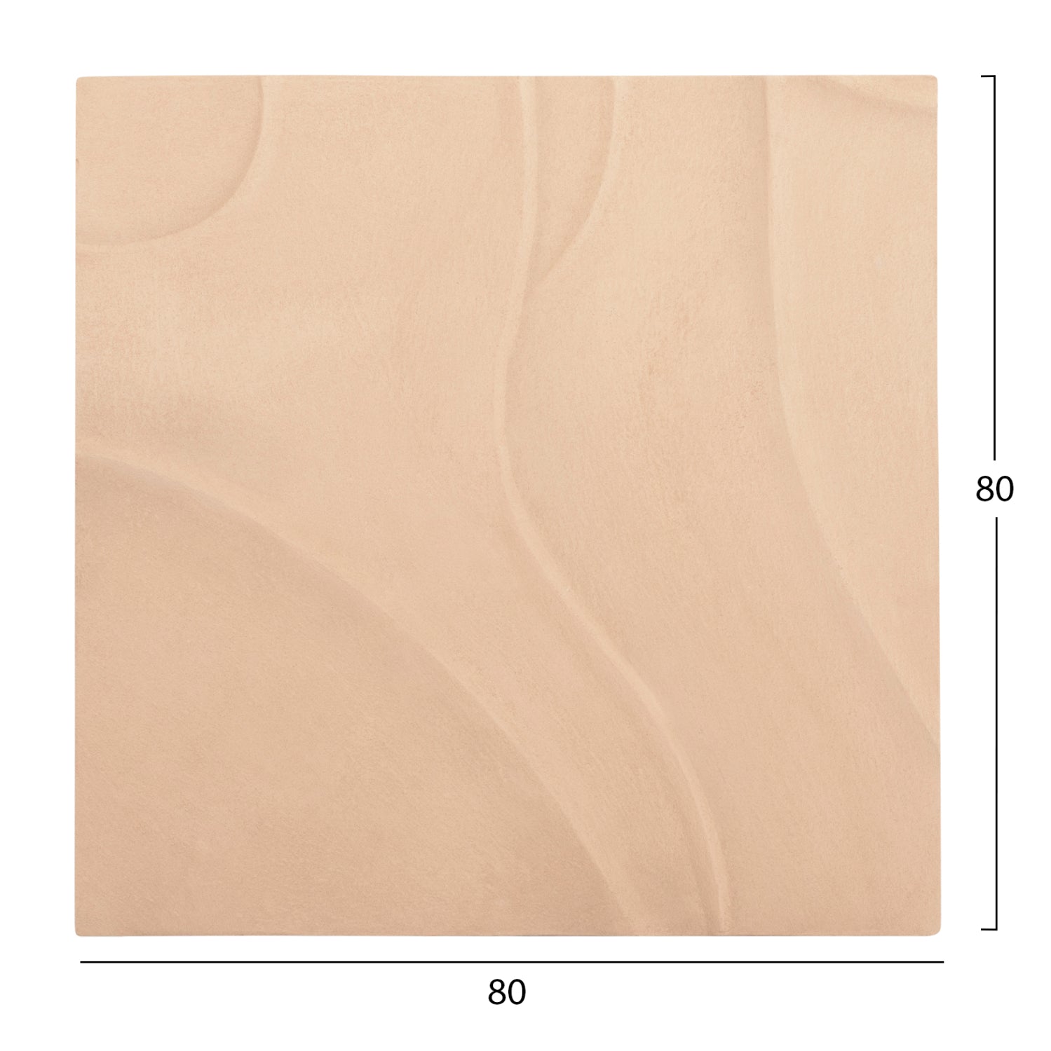 Декорация за стена Санторини бежов цвят 80x5x80