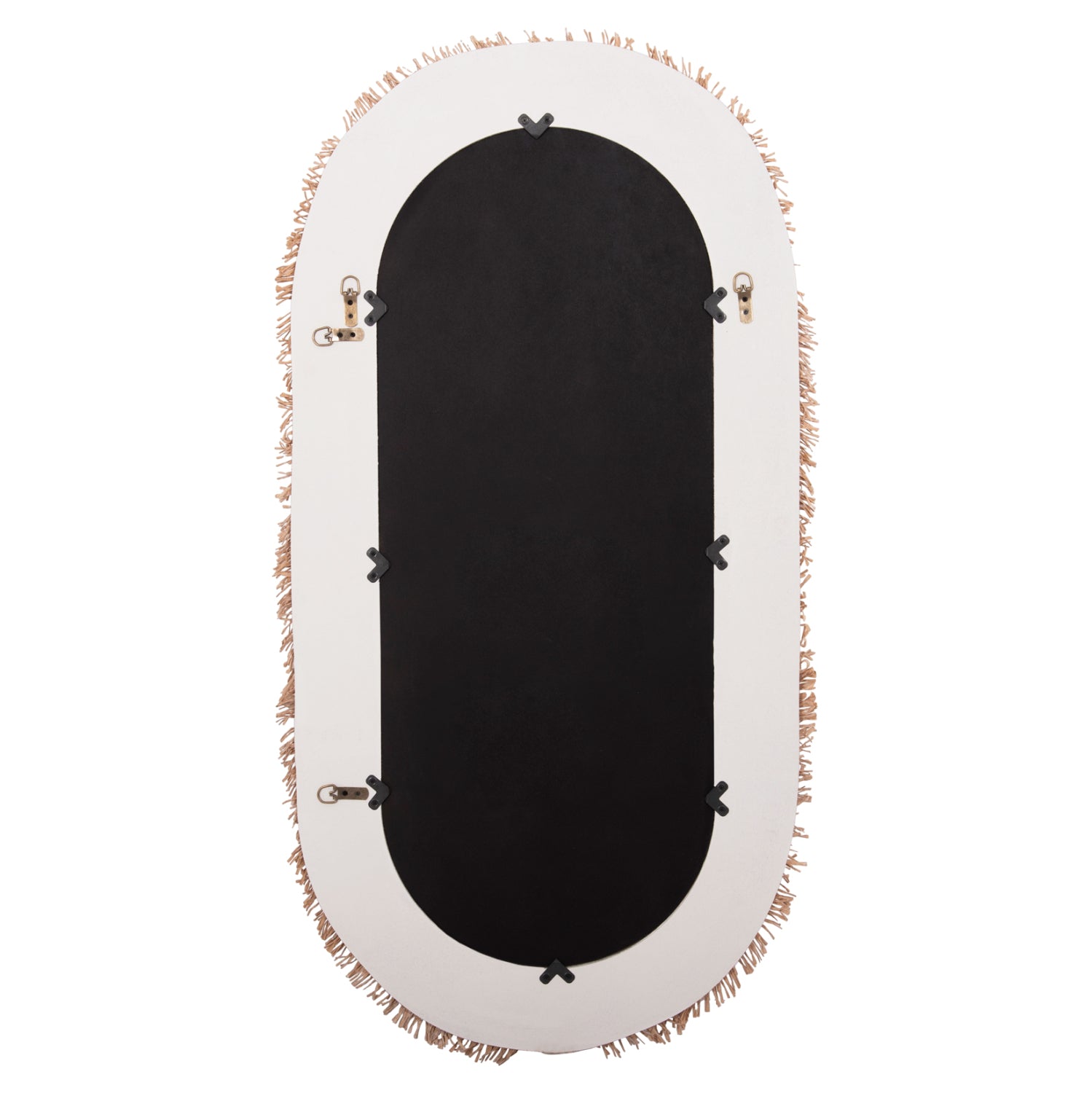 Огледало SANTORINI  цвят бял-натурал 61x1,8x120