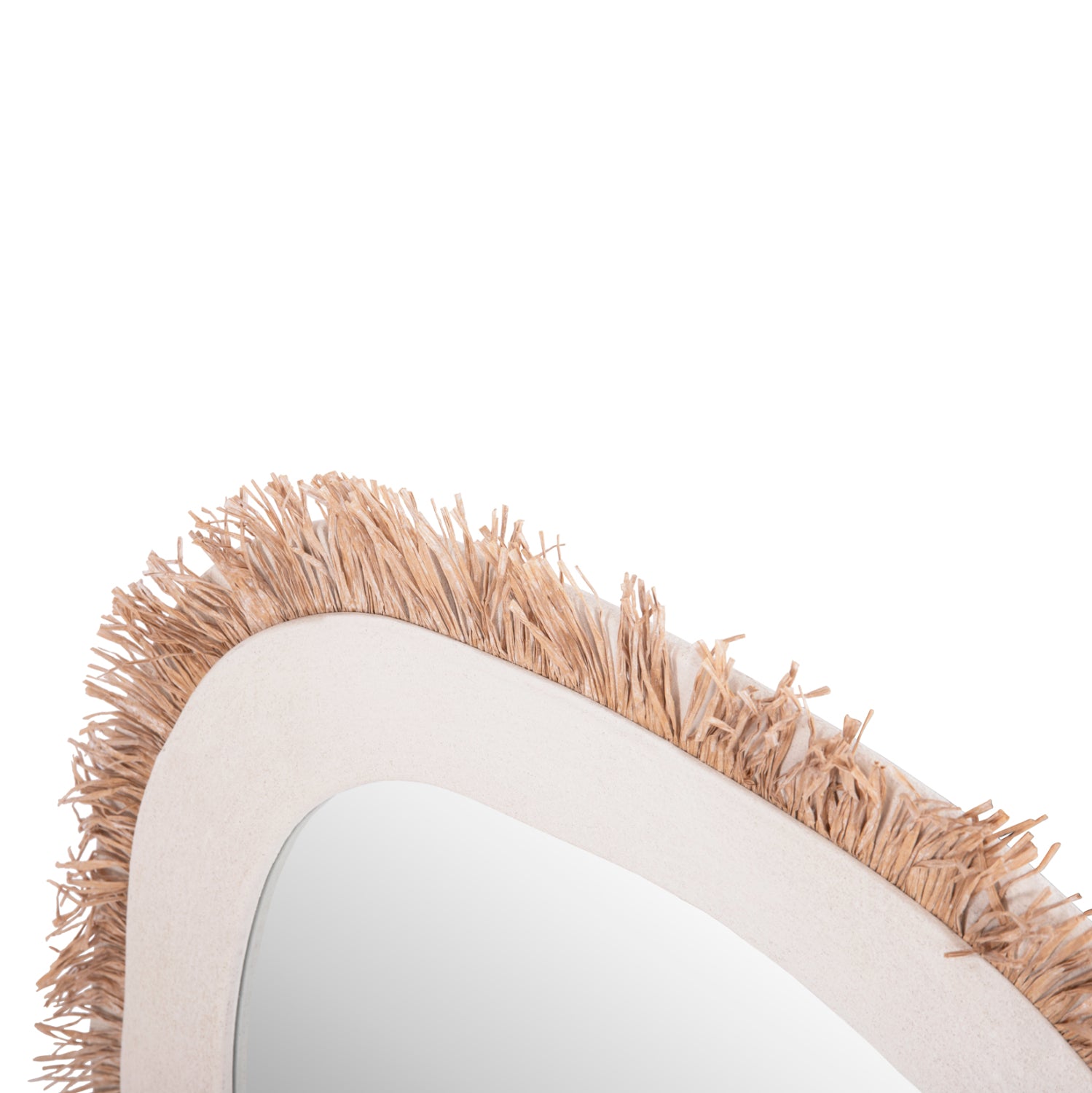 Огледало SANTORINI цвят бял-натурал  78x1,8x78