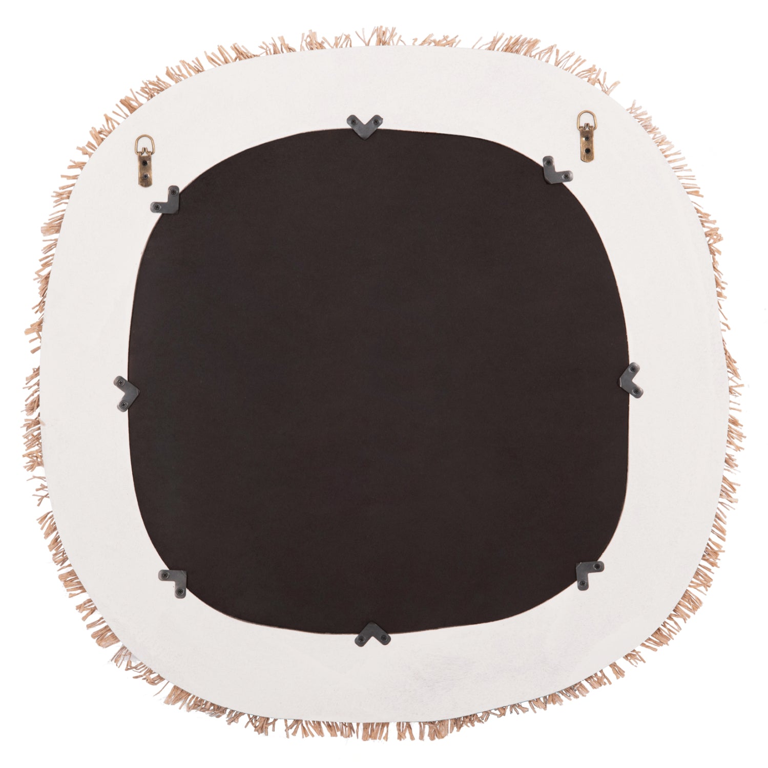 Огледало SANTORINI цвят бял-натурал  78x1,8x78