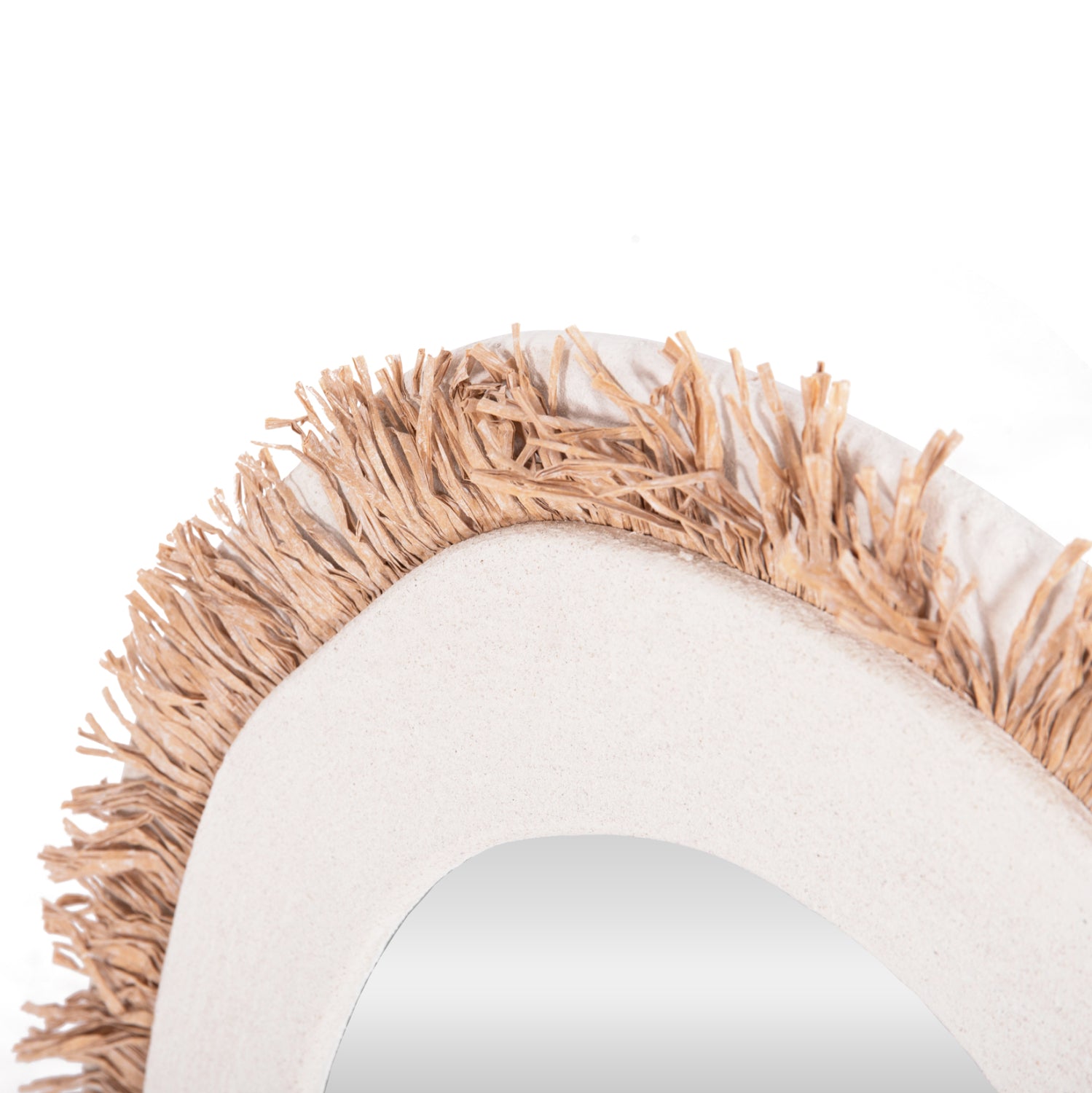 Огледало SANTORINI 60x2x80 цвят бял-натурал