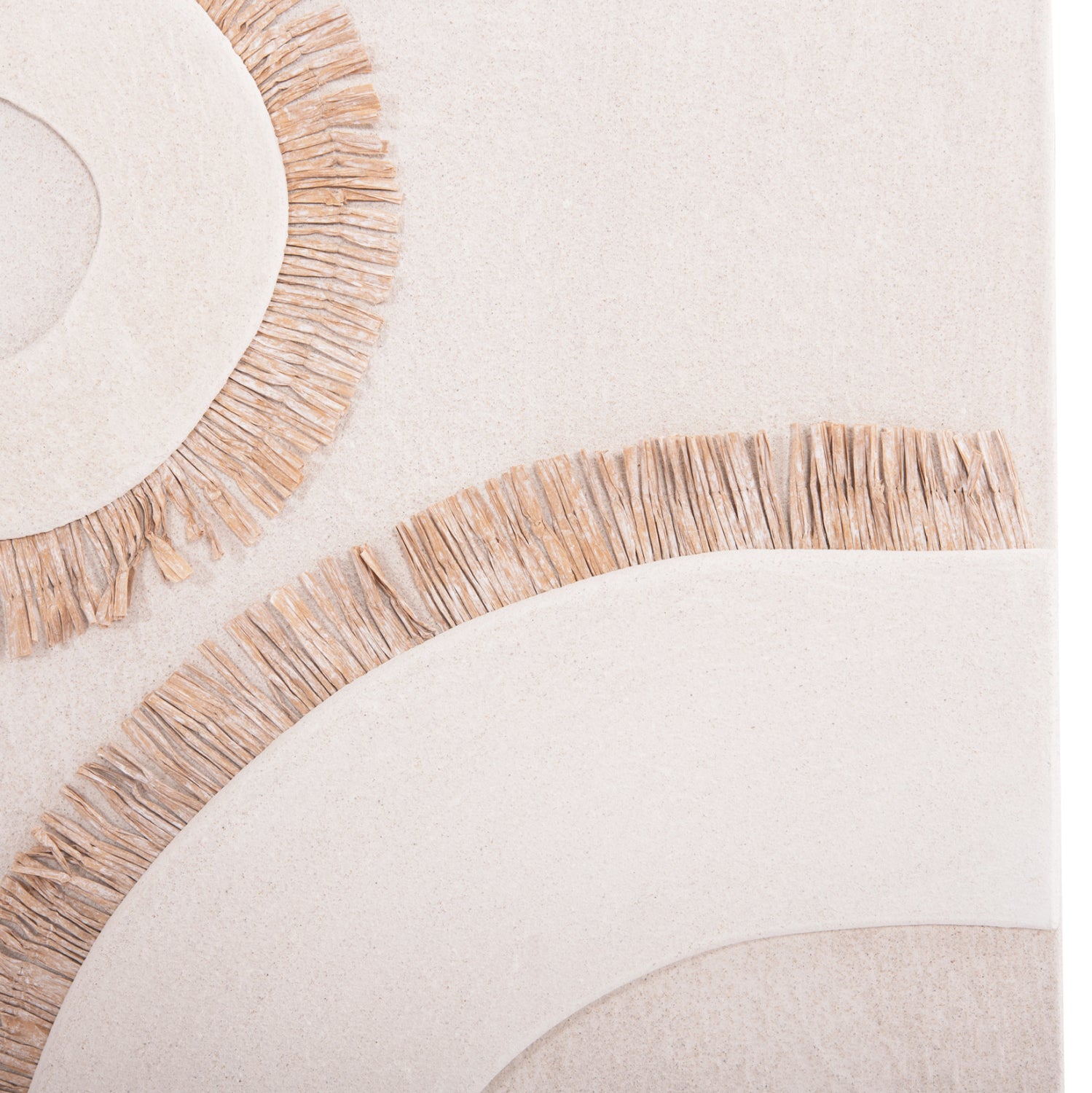 Декорация за стена Санторини цвят бял-натурал 48×4,5×60