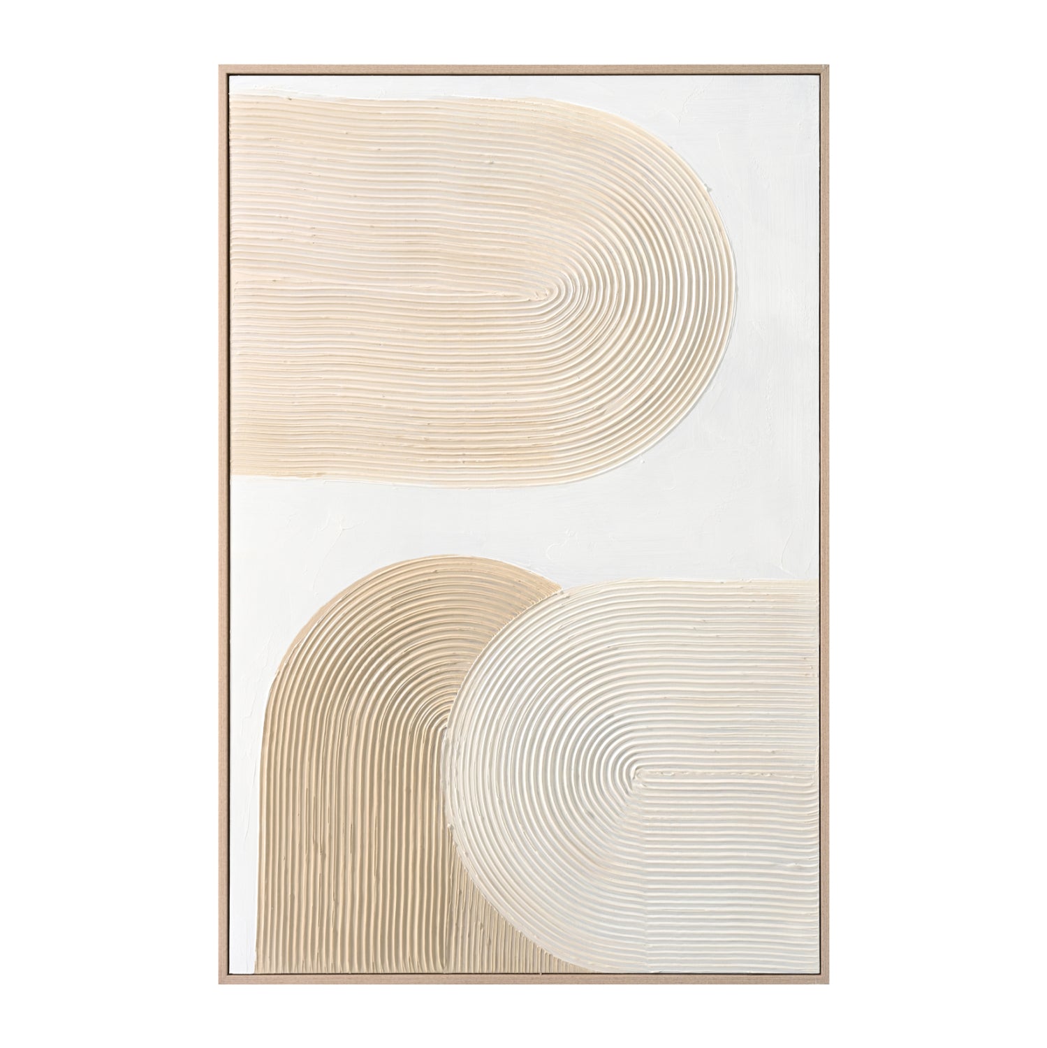 Картина цвят пясъчен-бежова рамка 80x3,5x120