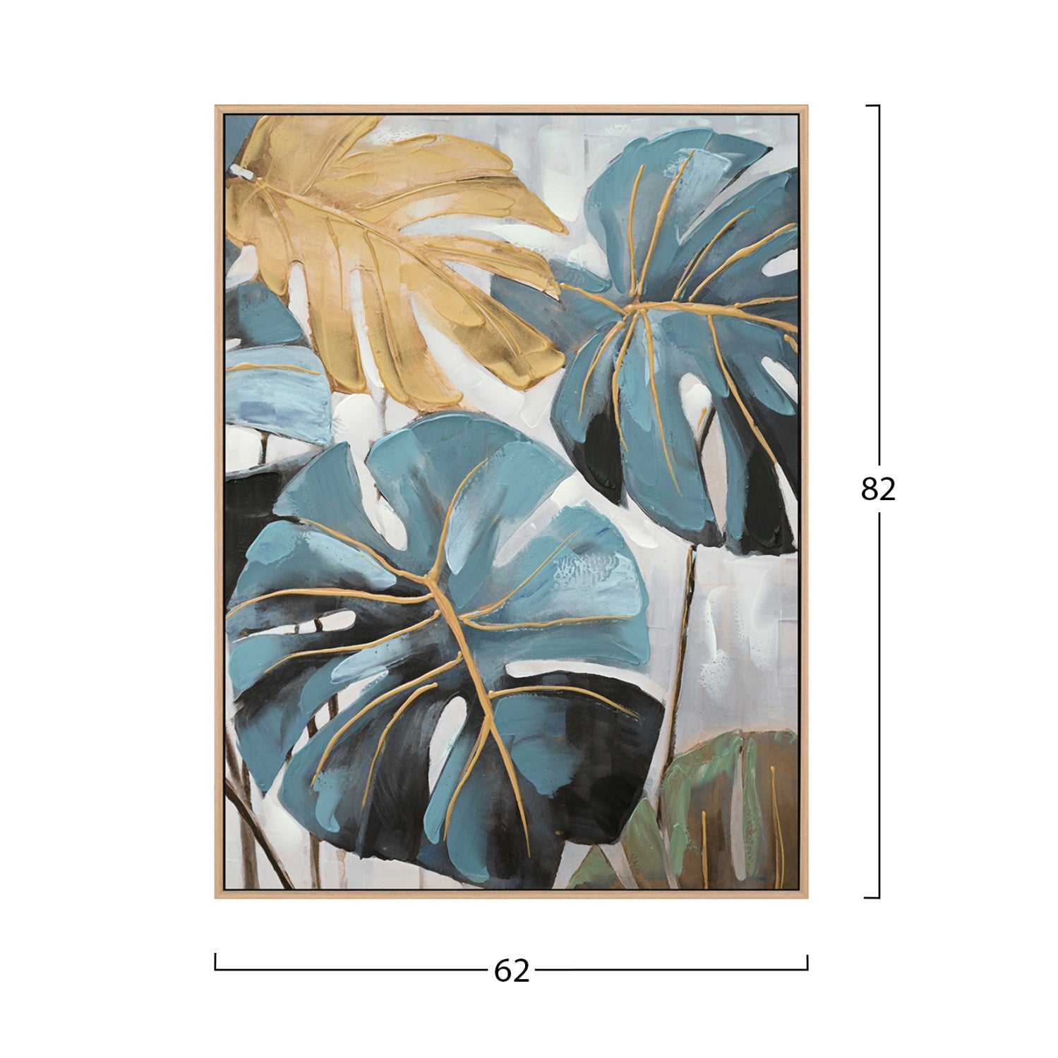 Картина  TROPICO  с бежова рамка   62x4,5x82