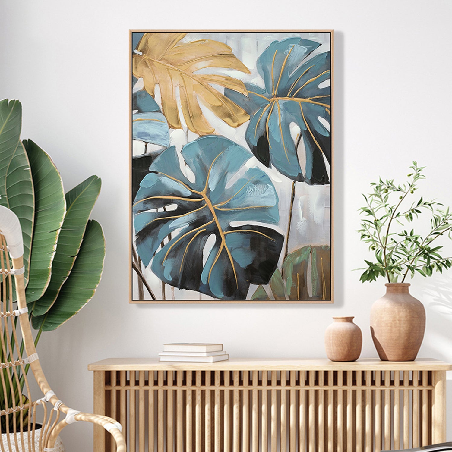 Картина  TROPICO  с бежова рамка   62x4,5x82