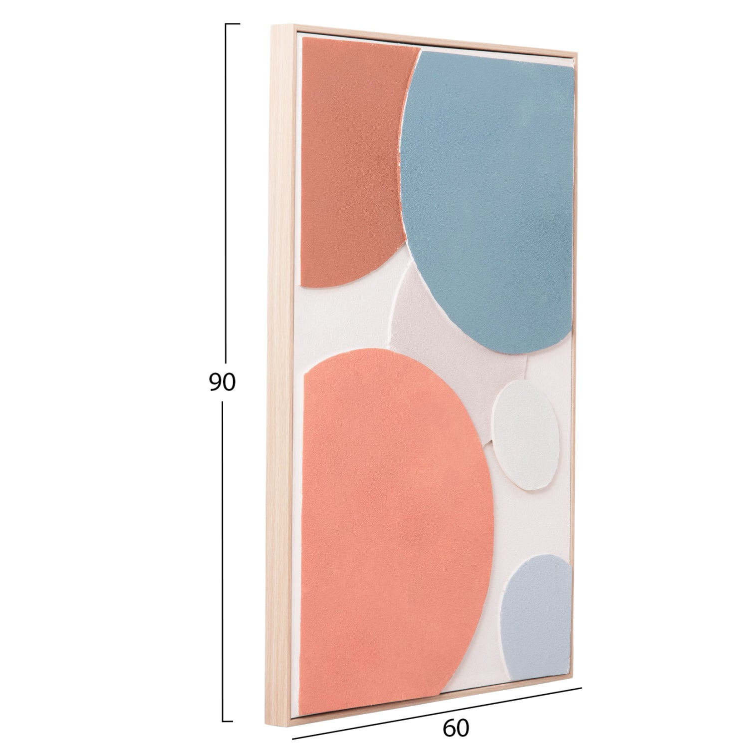 3d картина FLUO цвят бежов-син 60x4,5Χ90