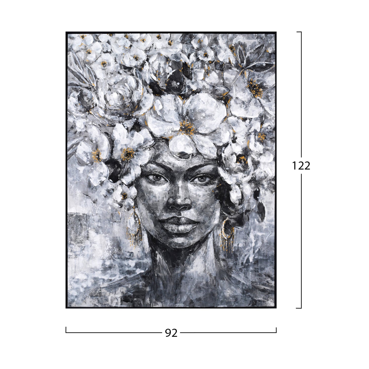 Картина MARIP с черна рамка 92x4,5x122