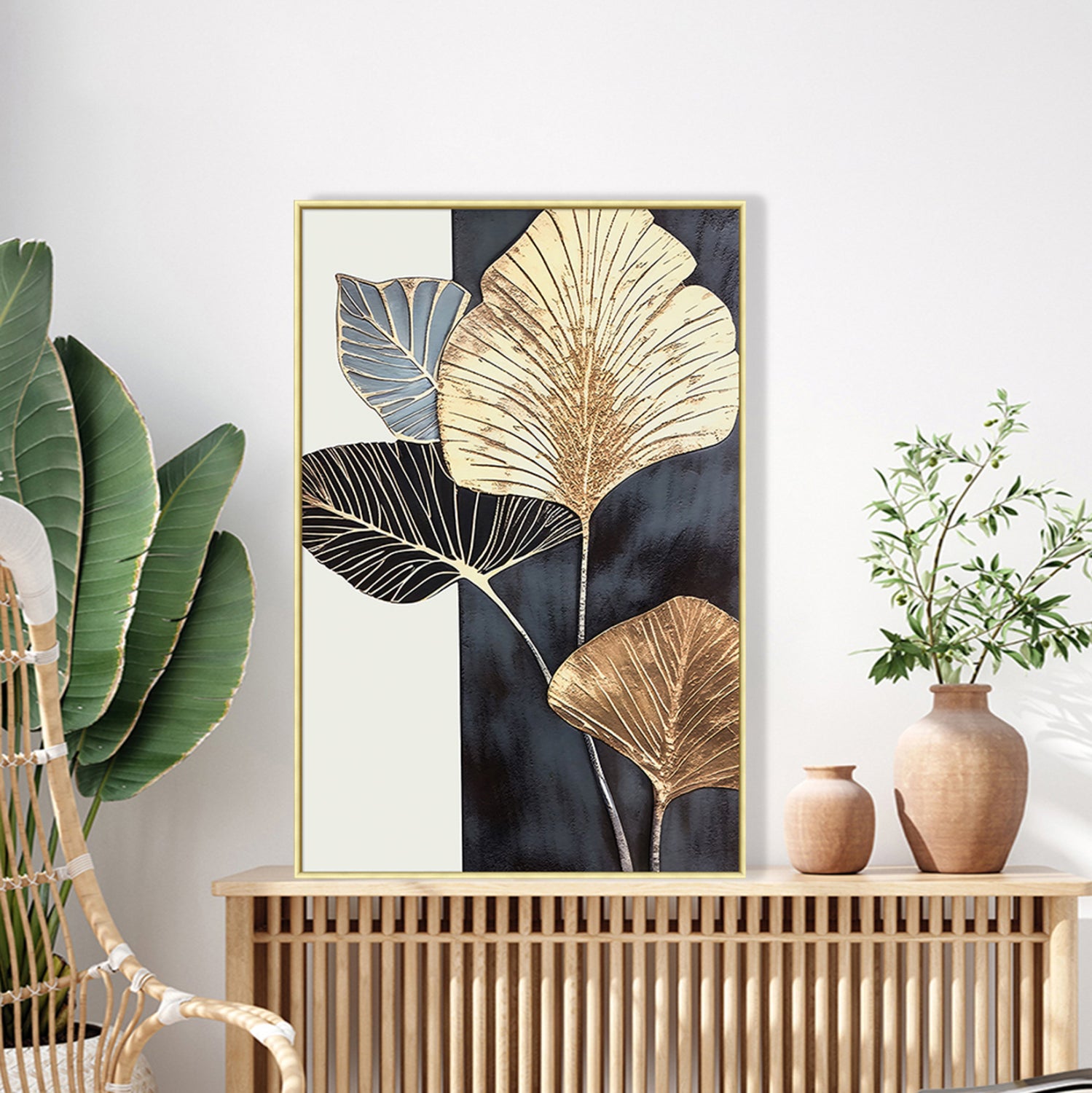 Картина  TROPICO  с бежова марка  52,5x2,8x72,5