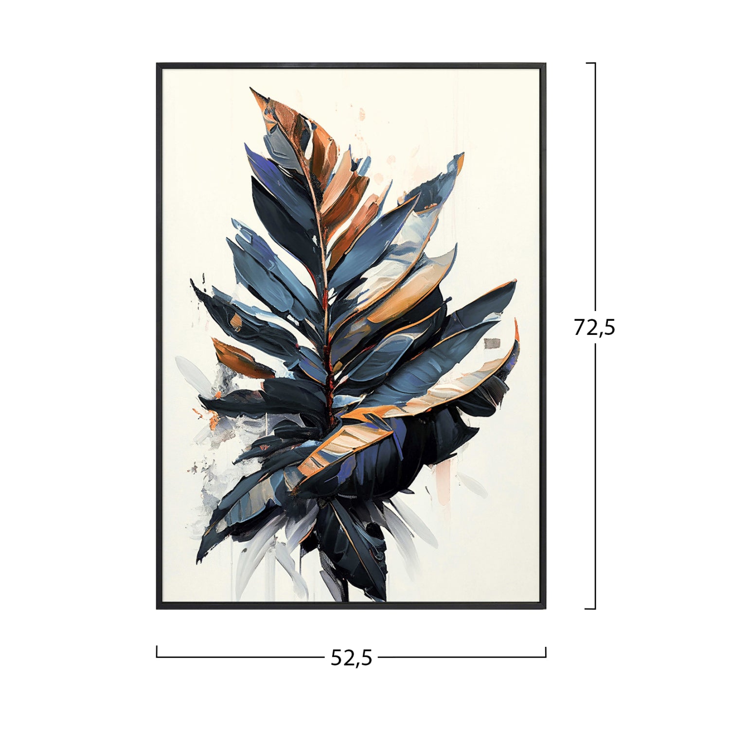 Картина TROPICO с черна рамка  52,5x2,8x72,5