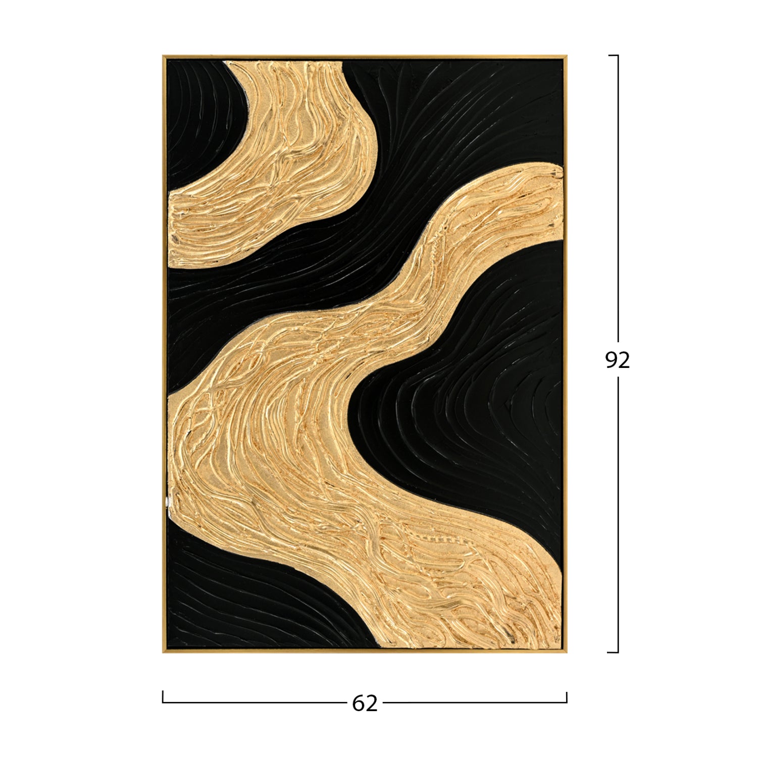 3d картина стенна с бежова рамка 62x4,5Χ92