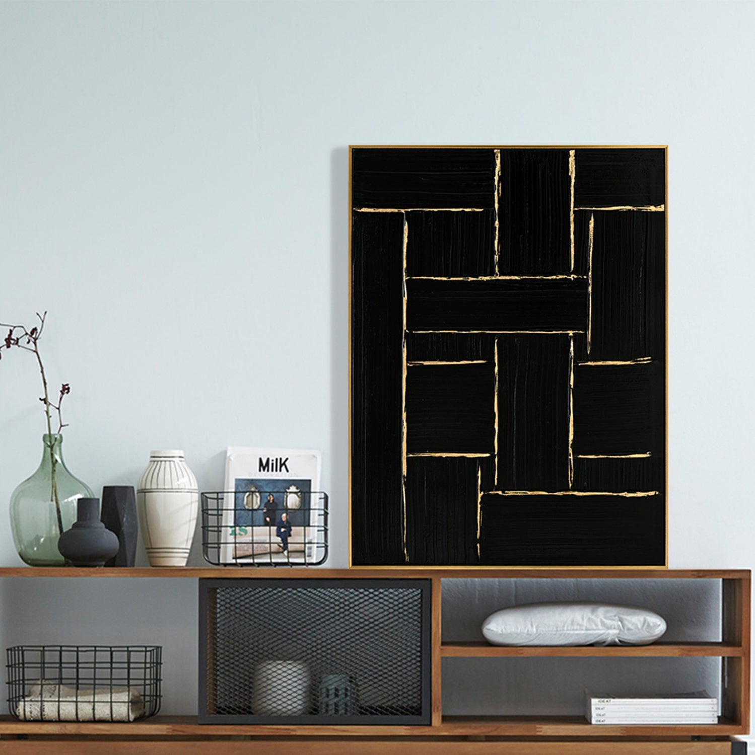 Картина STELLON  с бежова рамка 62x4.5x82см