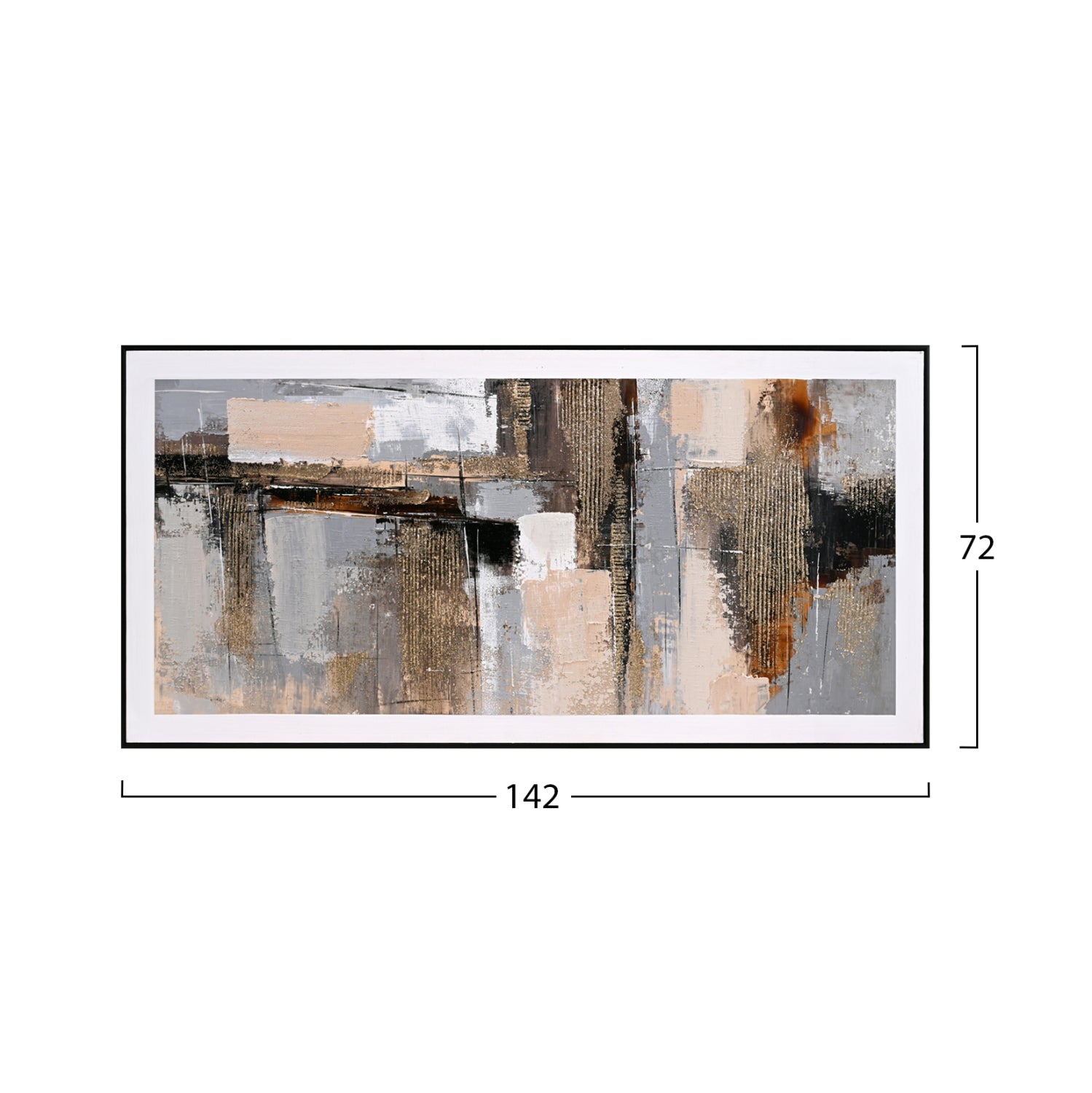 Картина с черна рамка 142x4.5x72см