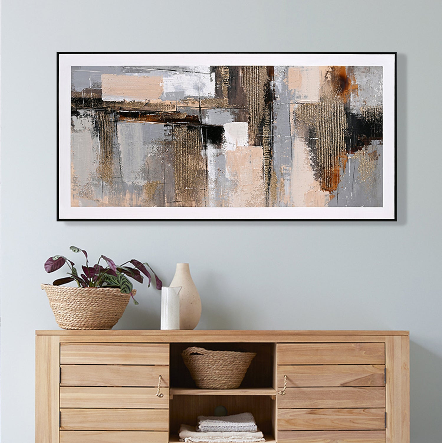 Картина с черна рамка 142x4.5x72см