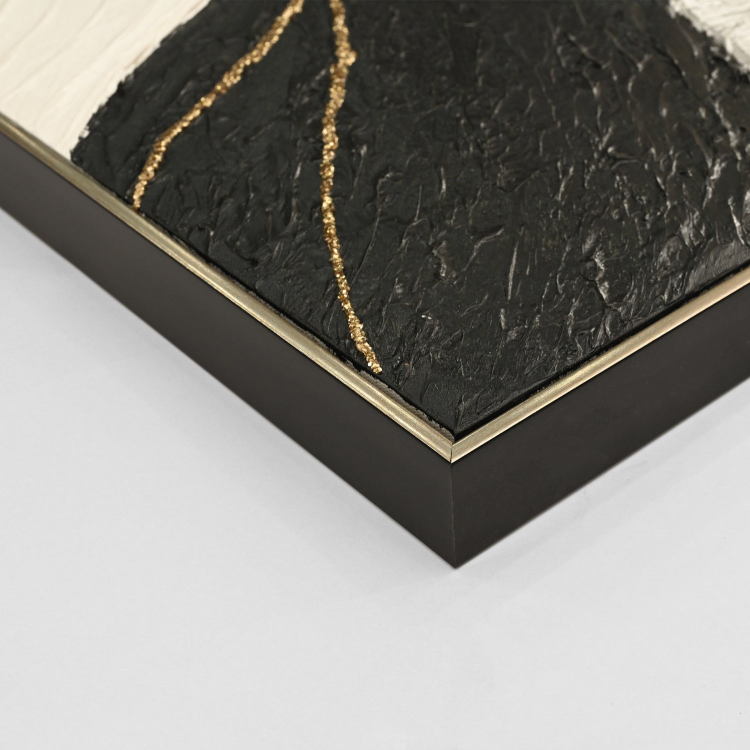 Картина абстрактна с бежова рамка 152x4.5x52