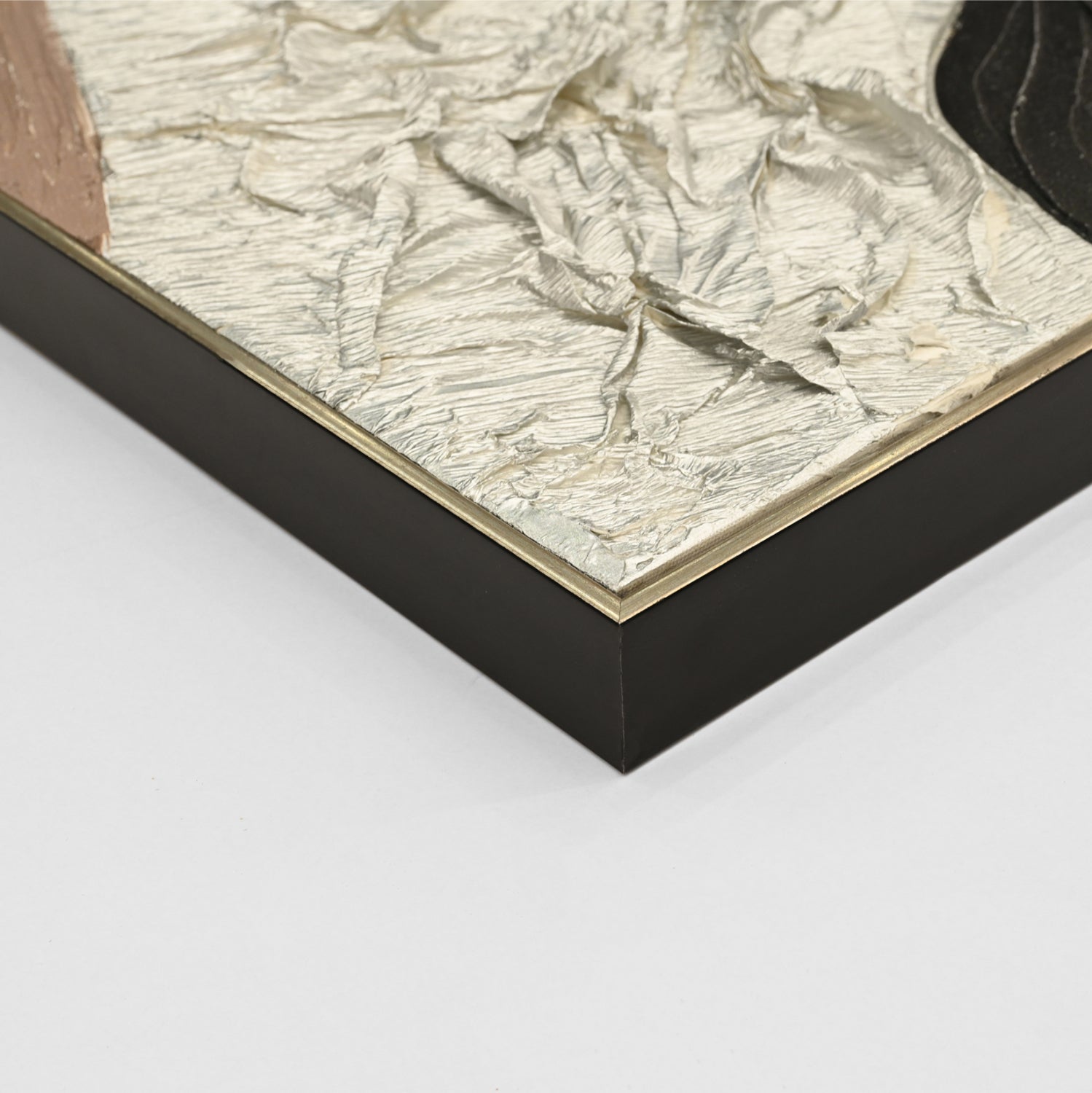 Картина абстрактна с бежова рамка  82x4.5x82см