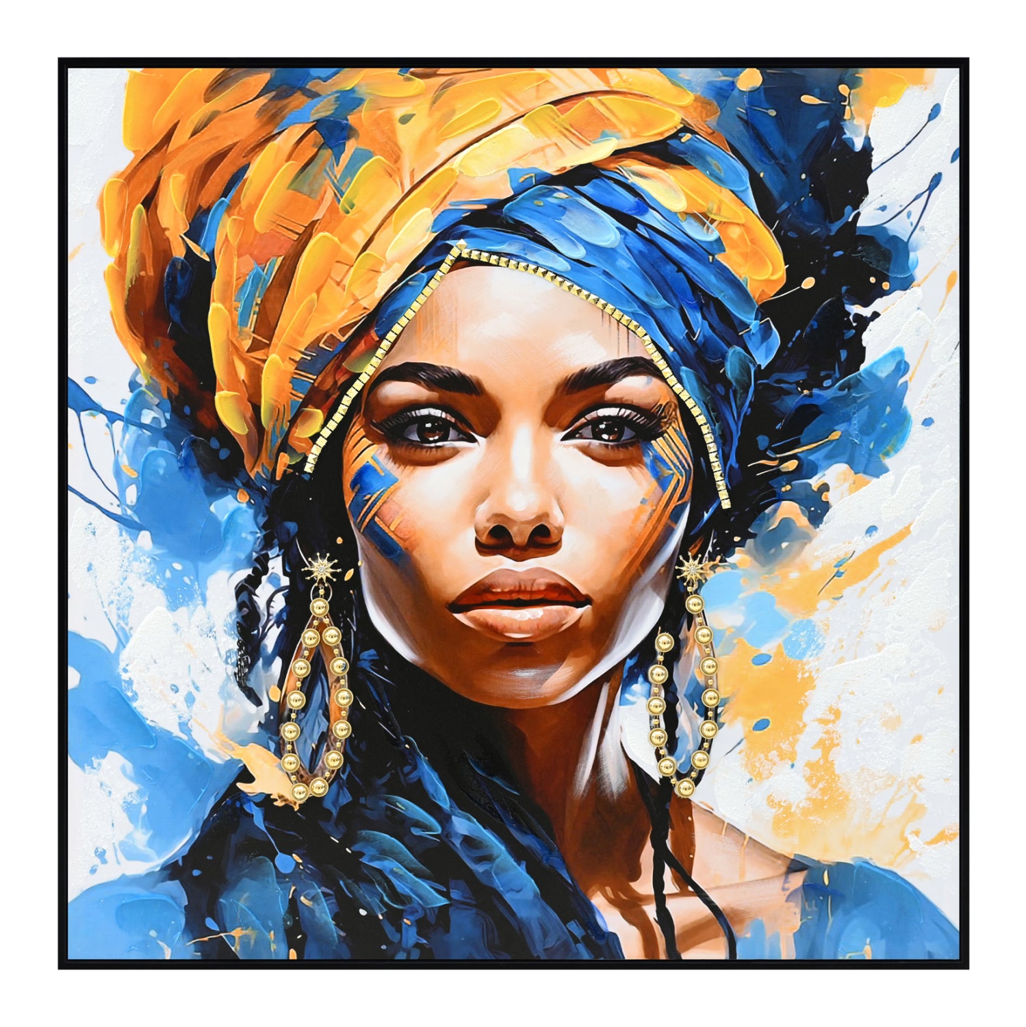 Картина ONNANOKO с черна рамка 82x4,5x82