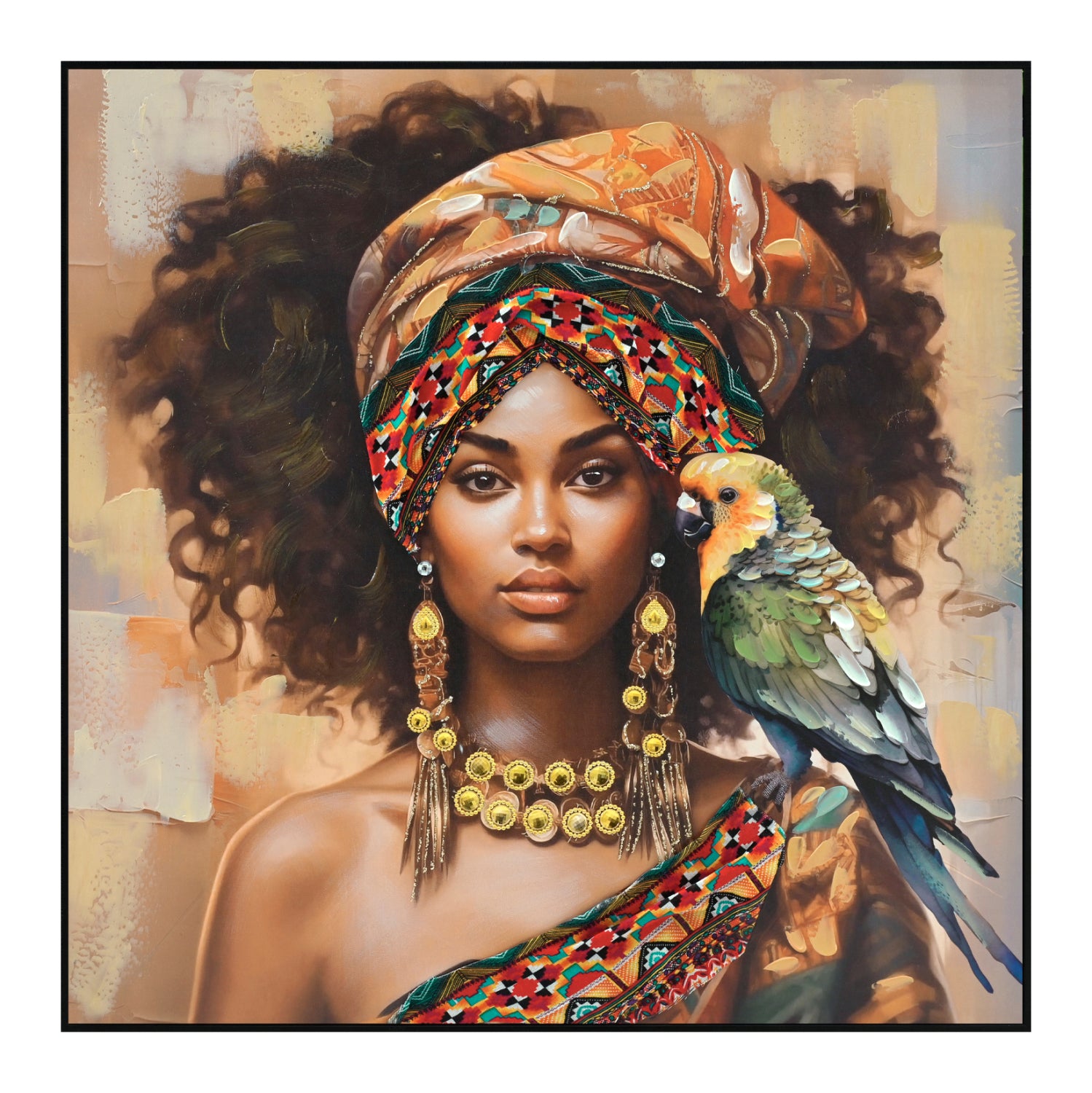 Картина ONNANOKO  с черна рамка 82x4.5x82cm.