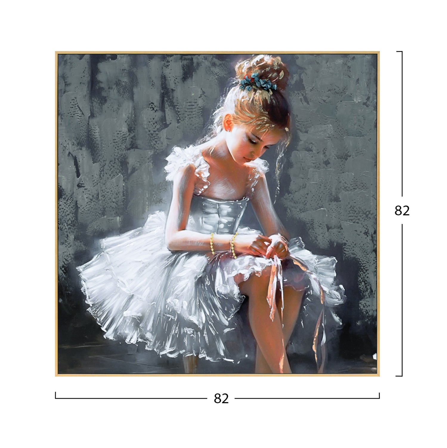 Картина Оnnanoko с бежова-рамка 82x4,5x82