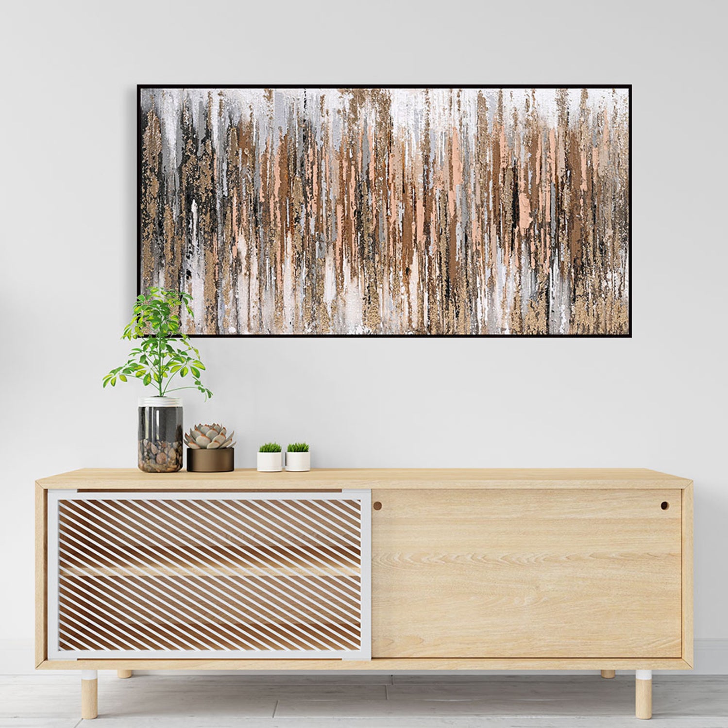 Картина стенна в черна рамка   82x4.5X82см.