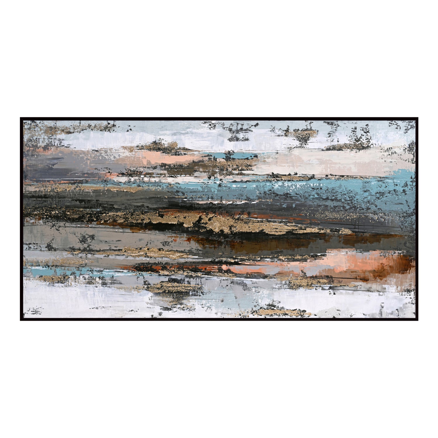 Стенна картина с черна рамка 142x4.5x72