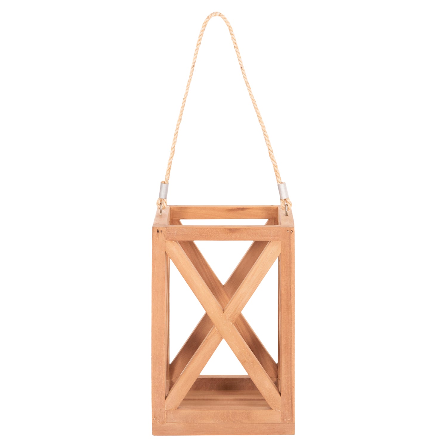 Декоративен фенер FENT  тиково дърво  20х20х30-58см.