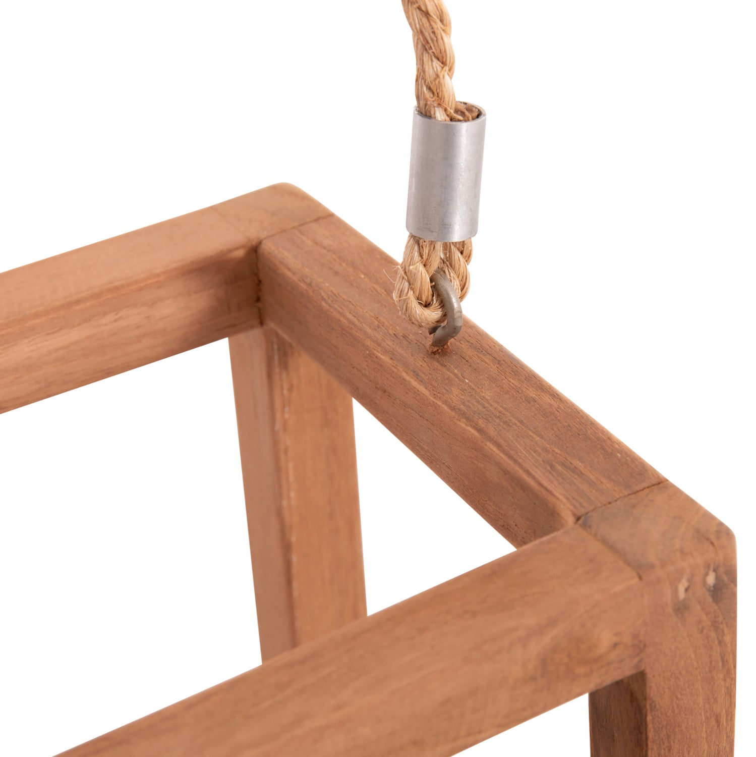 Декоративен настолен фенер FENT тиково дърво 15х15х30-53см