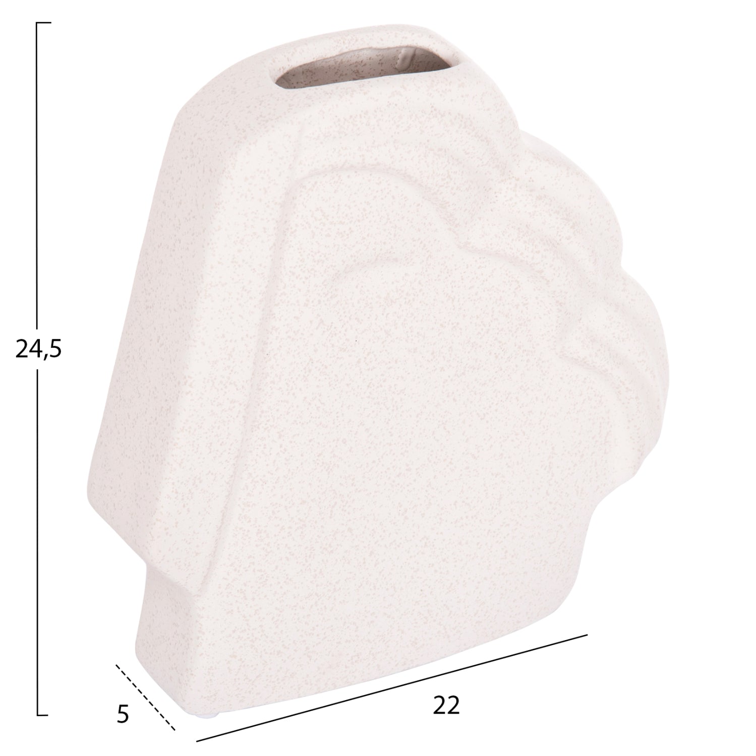 Декорация за маса цвят бял-светло сив 22x5x24.5см