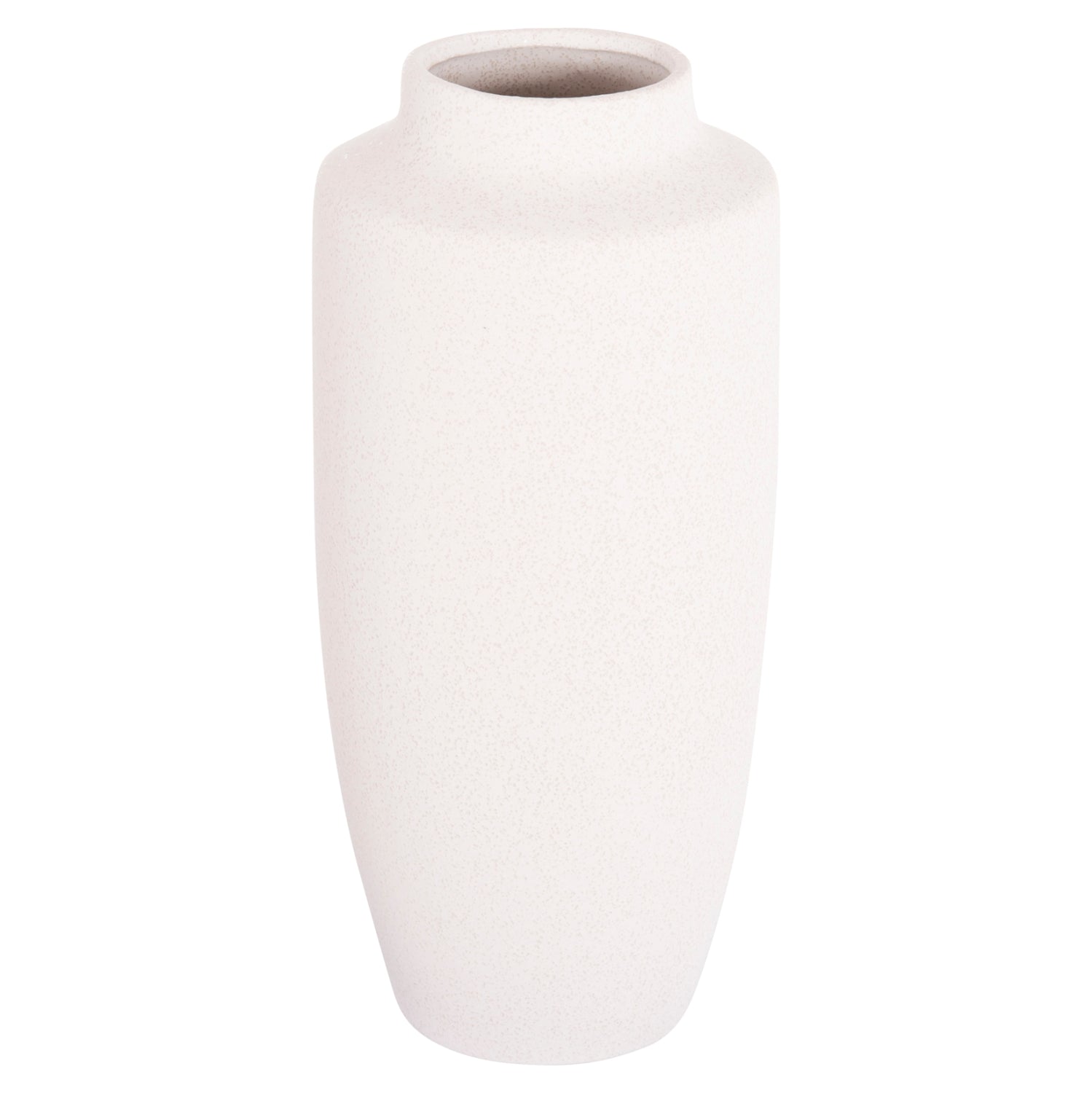 Керамична декоративна ваза за маса Galad крем φ17.5x40hcm