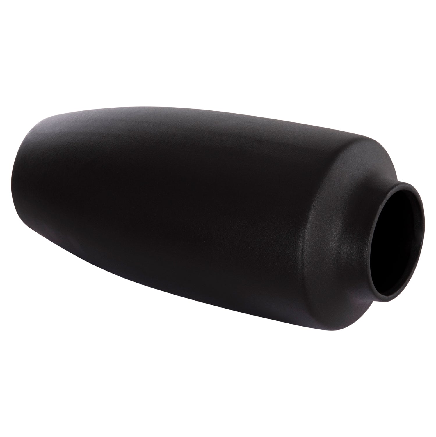 Керамична декоративна ваза за маса , Galad, черна матова, φ17.5x40см