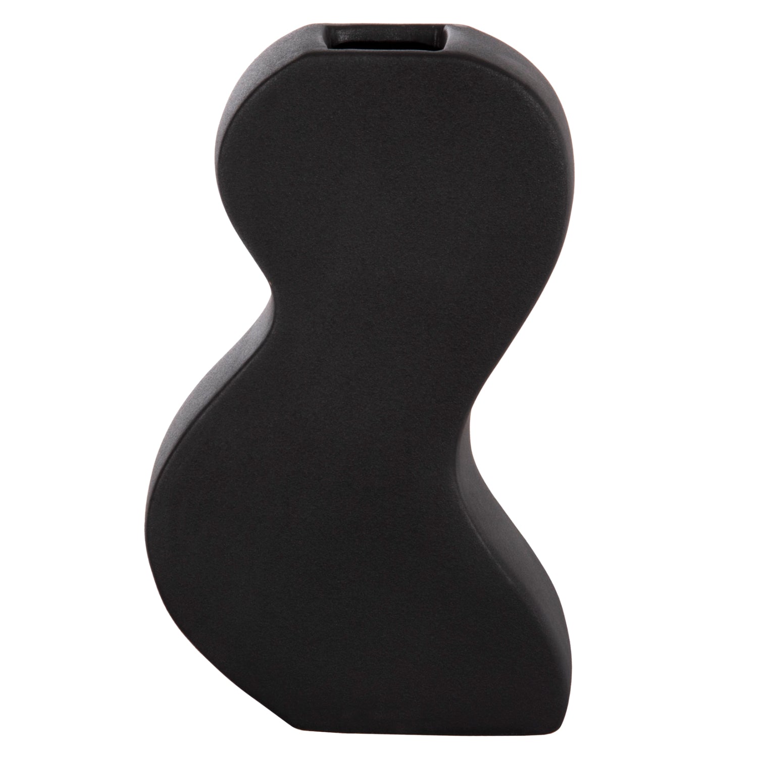 Керамична декоративна плоча за маса SEBOR матова черна, 13x6x22см