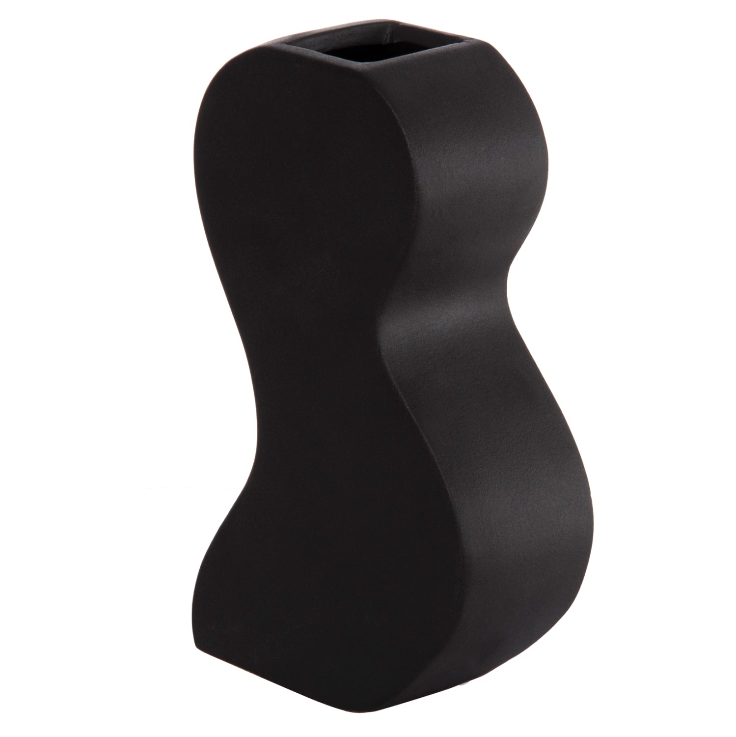 Керамична декоративна плоча за маса SEBOR матова черна, 13x6x22см