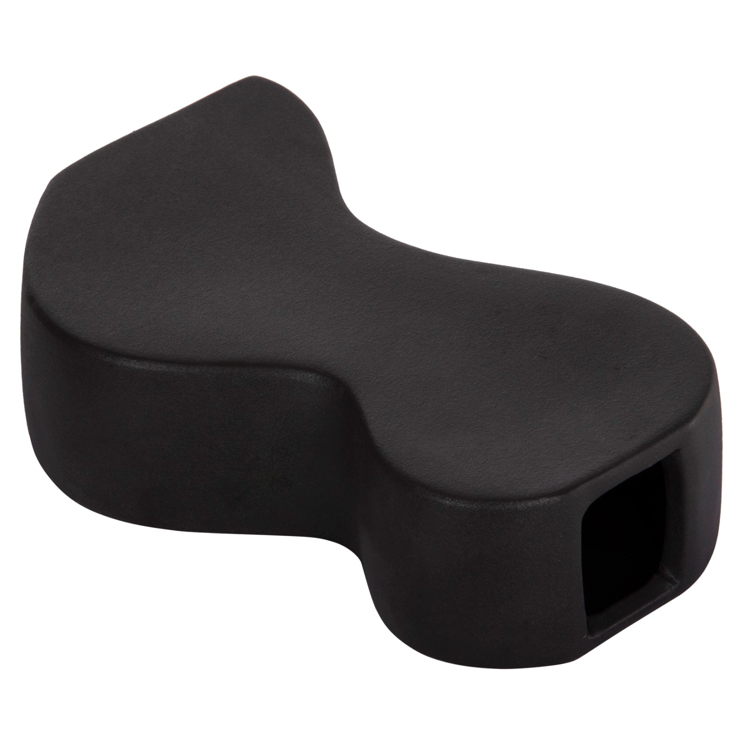 Керамична декоративна плоча за маса SEBOR матова черна, 13x6x22см