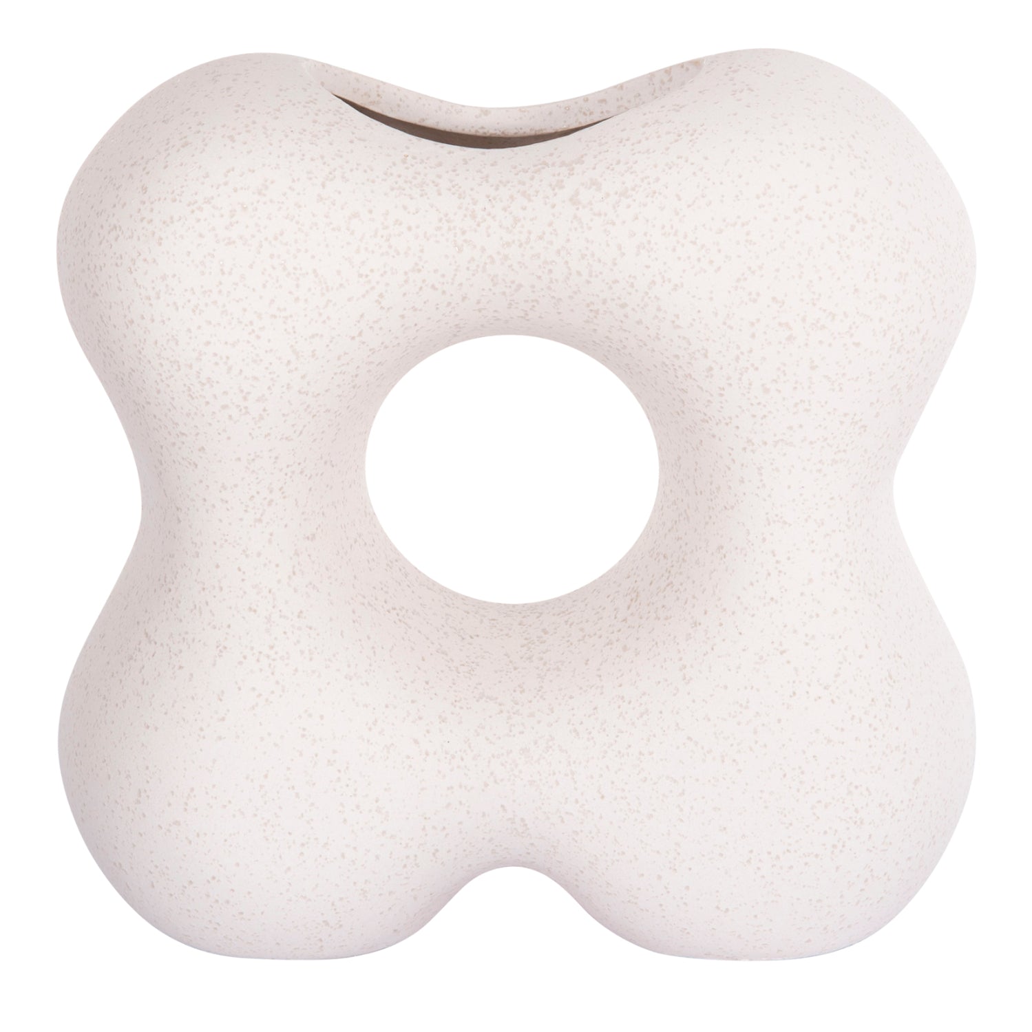 Керамична декорация за маса SEBOR кристален, бял, 18x9x18см