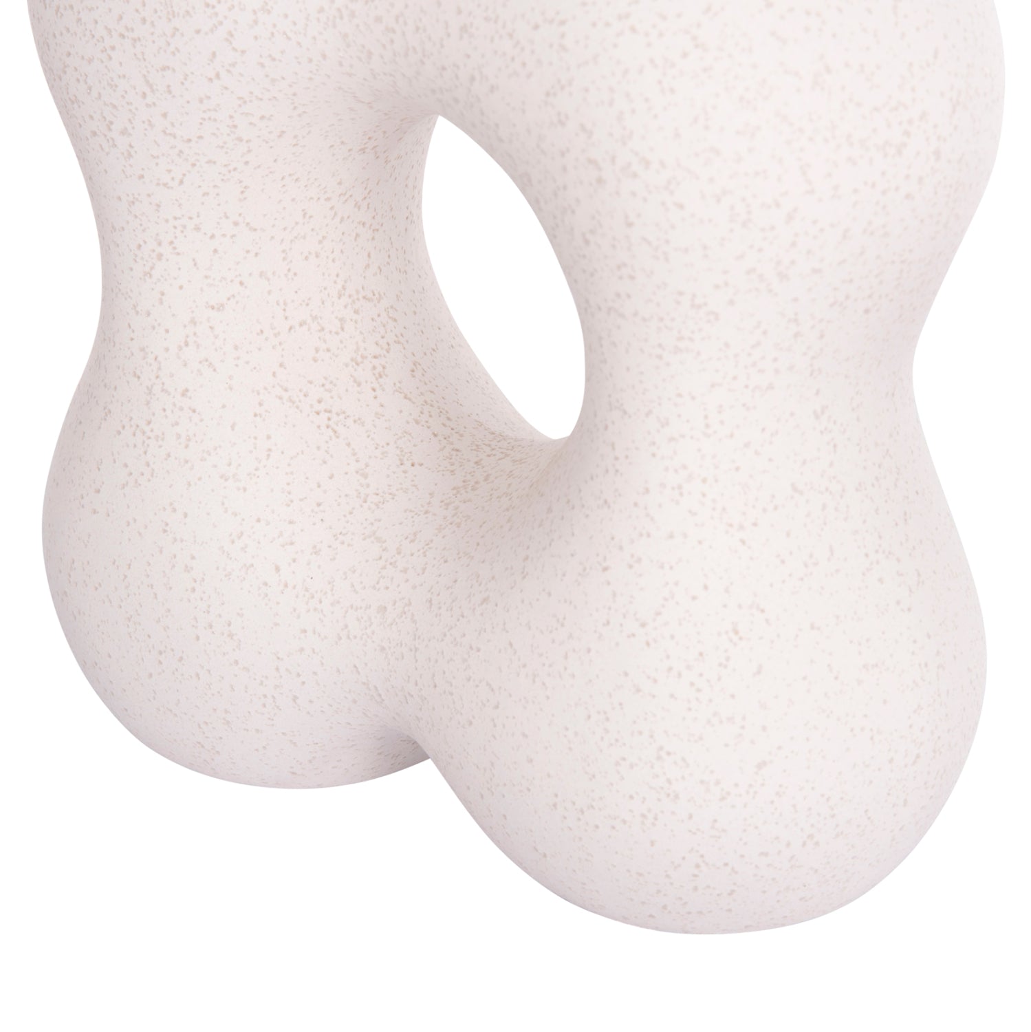 Керамична декорация за маса SEBOR кристален, бял, 18x9x18см