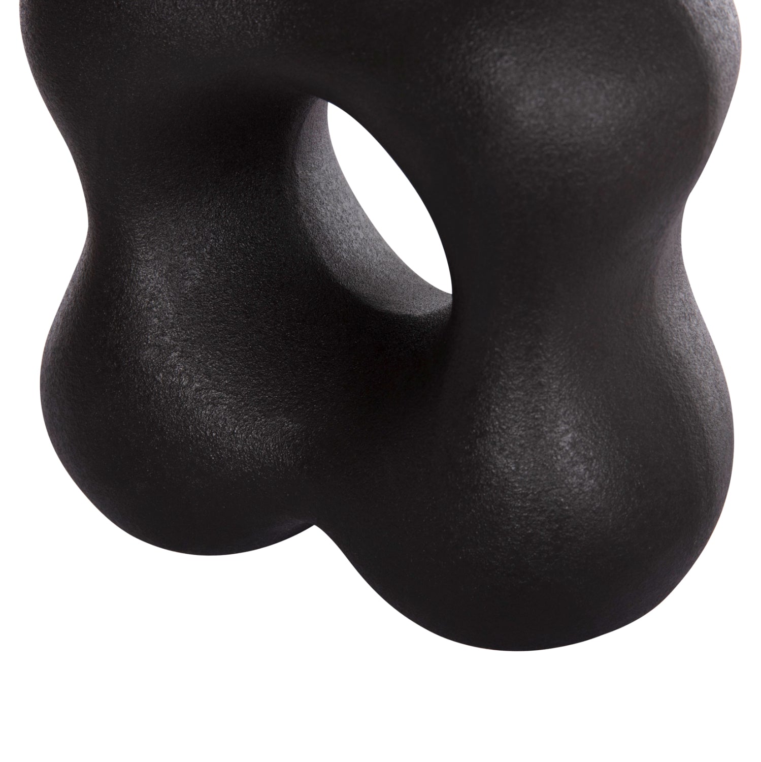 Керамична декоратиция за маса  SEBOR черна, матова 18x9x18см