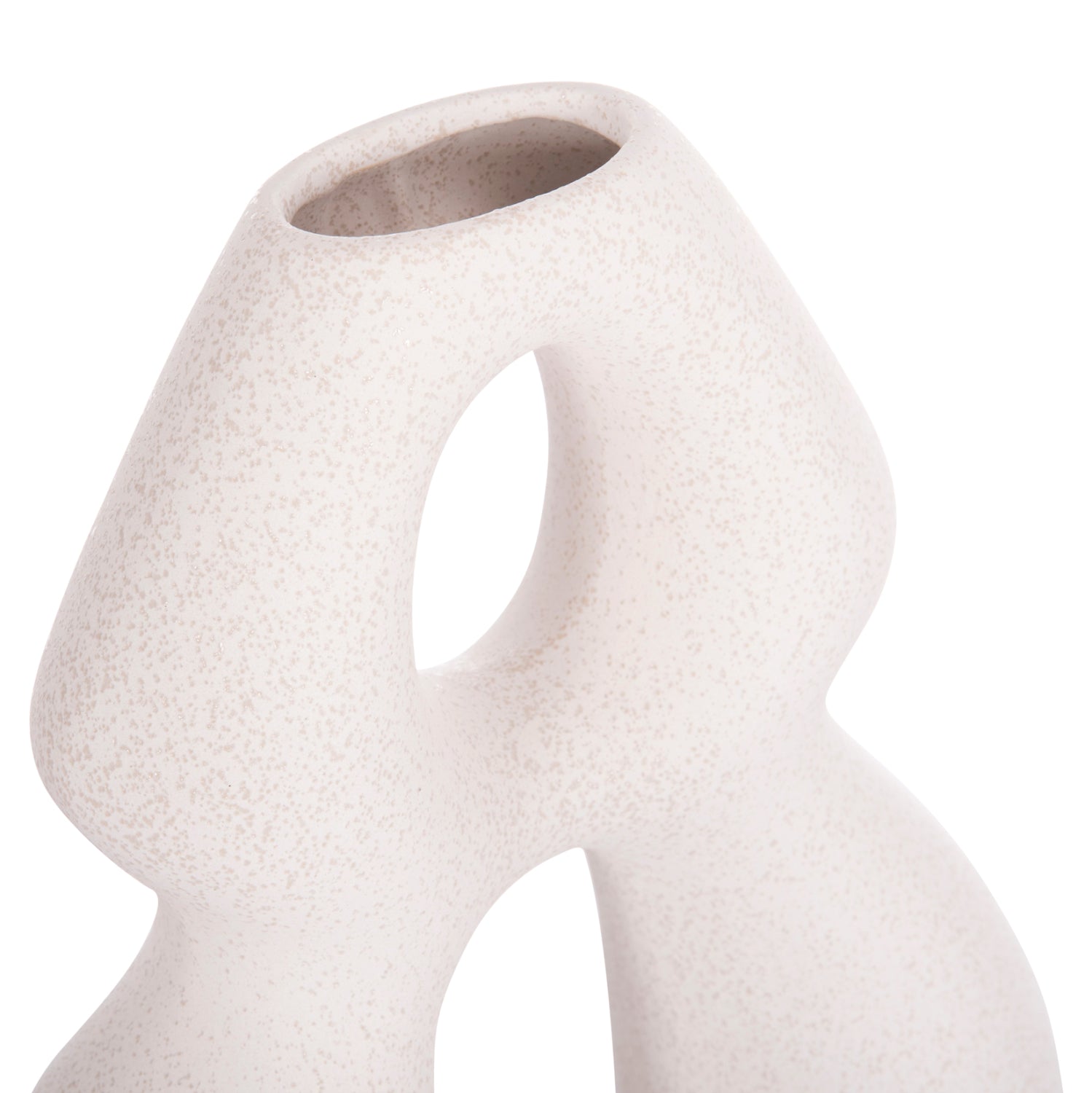 Декоративен керамичен плот за маса  ISIL бял, кристален, 25x9x29.5 см