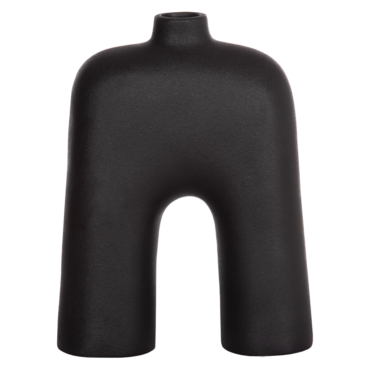 Декорация керамична за маса  серия ISIL черен мат, 22x8x29см