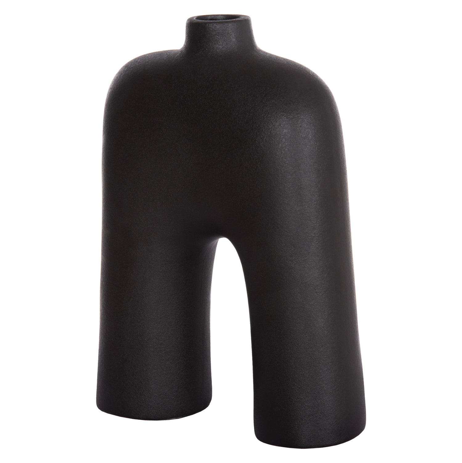 Декорация керамична за маса  серия ISIL черен мат, 22x8x29см