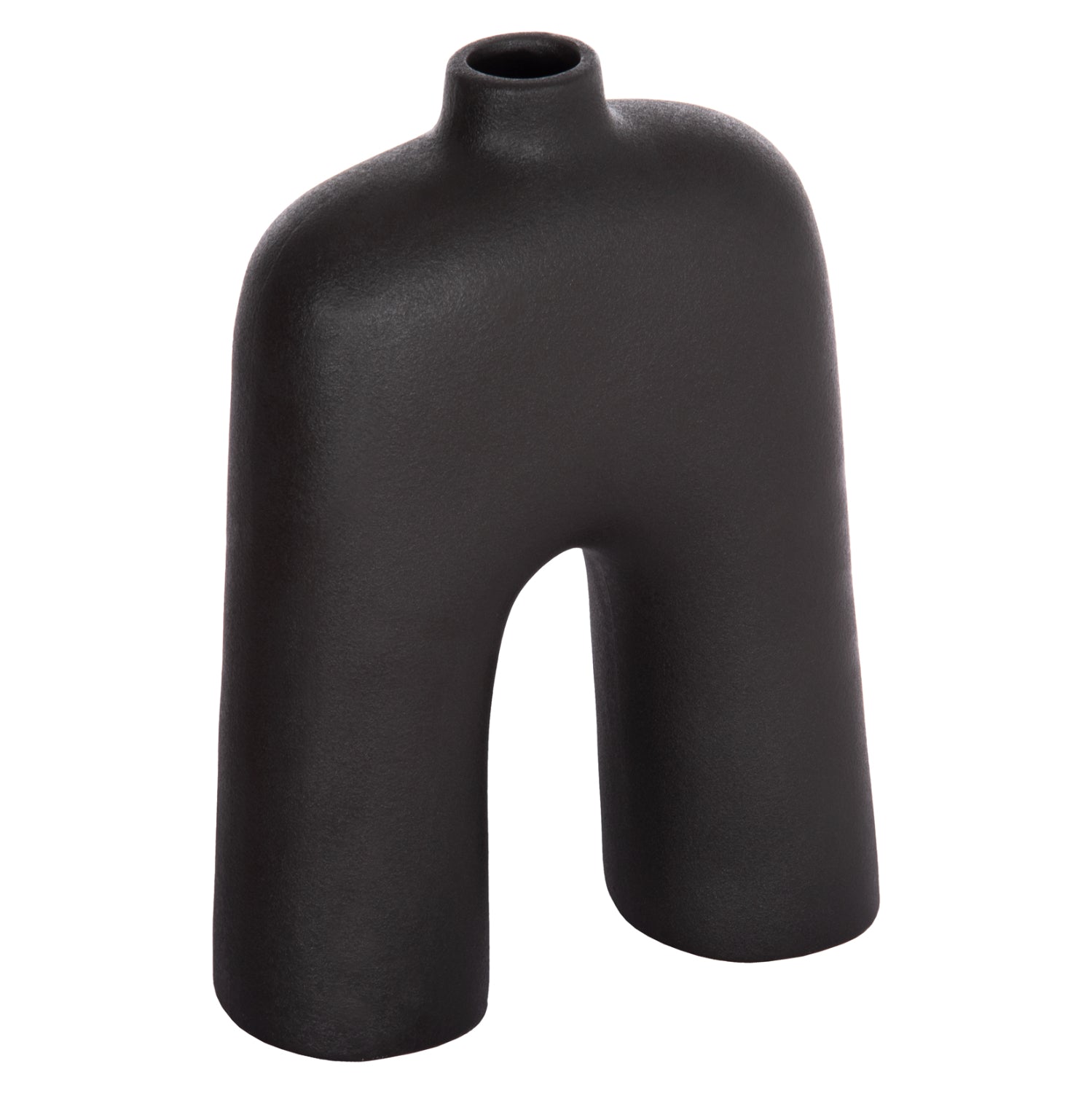 Декорация керамична за маса  серия ISIL черен мат, 22x8x29см