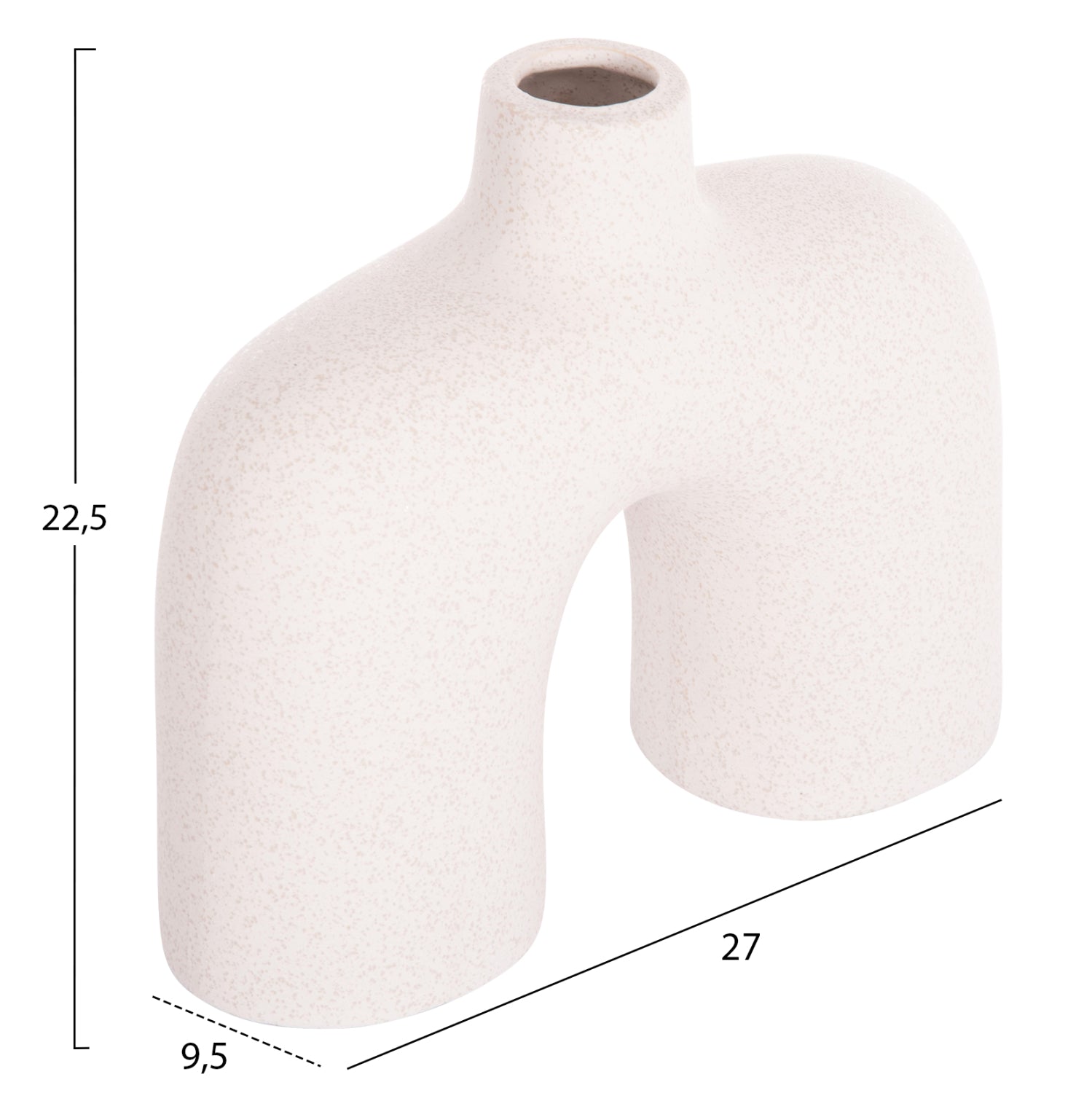 Декоративен керамичен плот за маса  ISIL кристално бял 27x95x22.5см