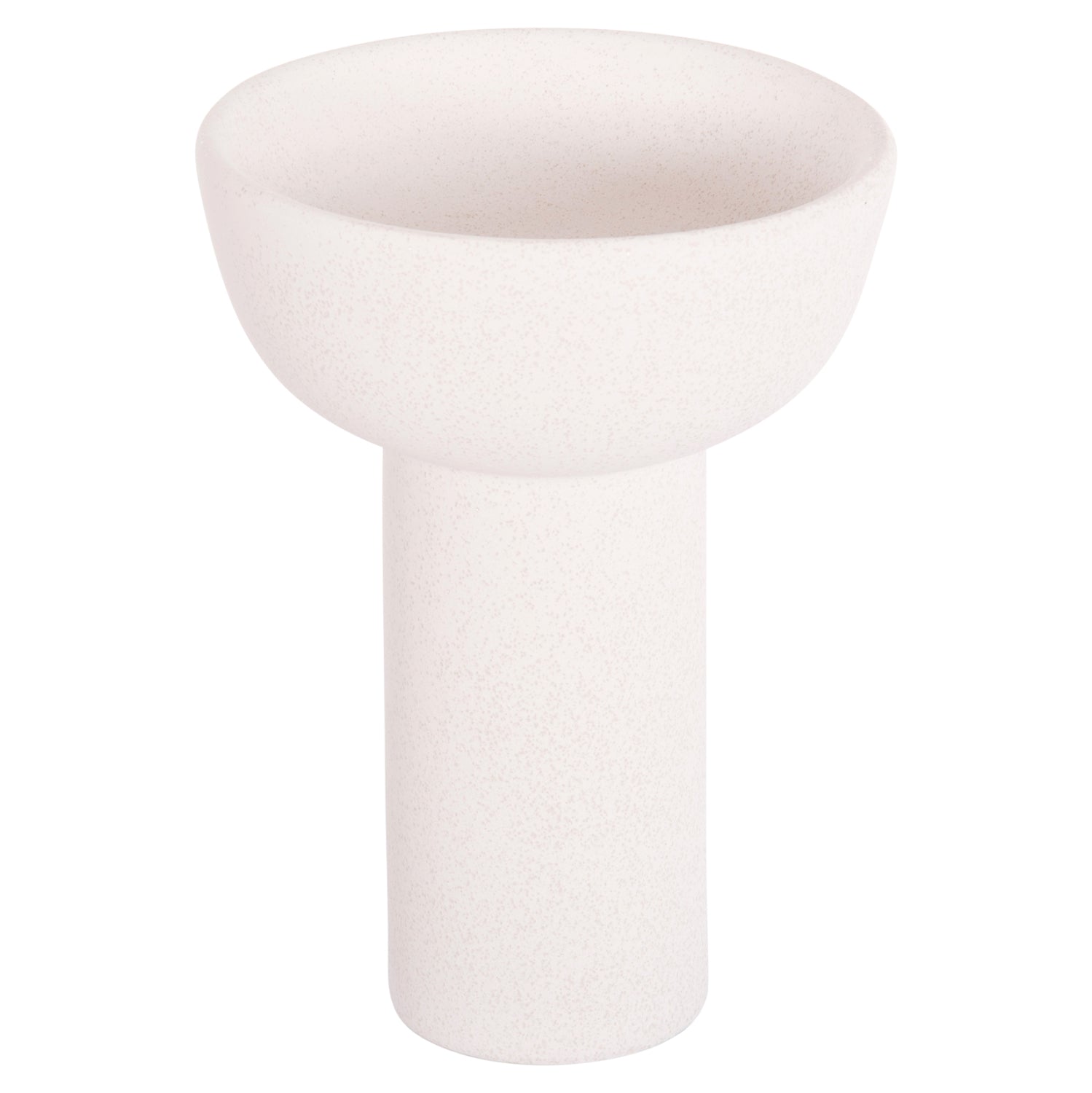 Декоративен керамичен плот за маса Еlendil бял кристал φ23x32в см