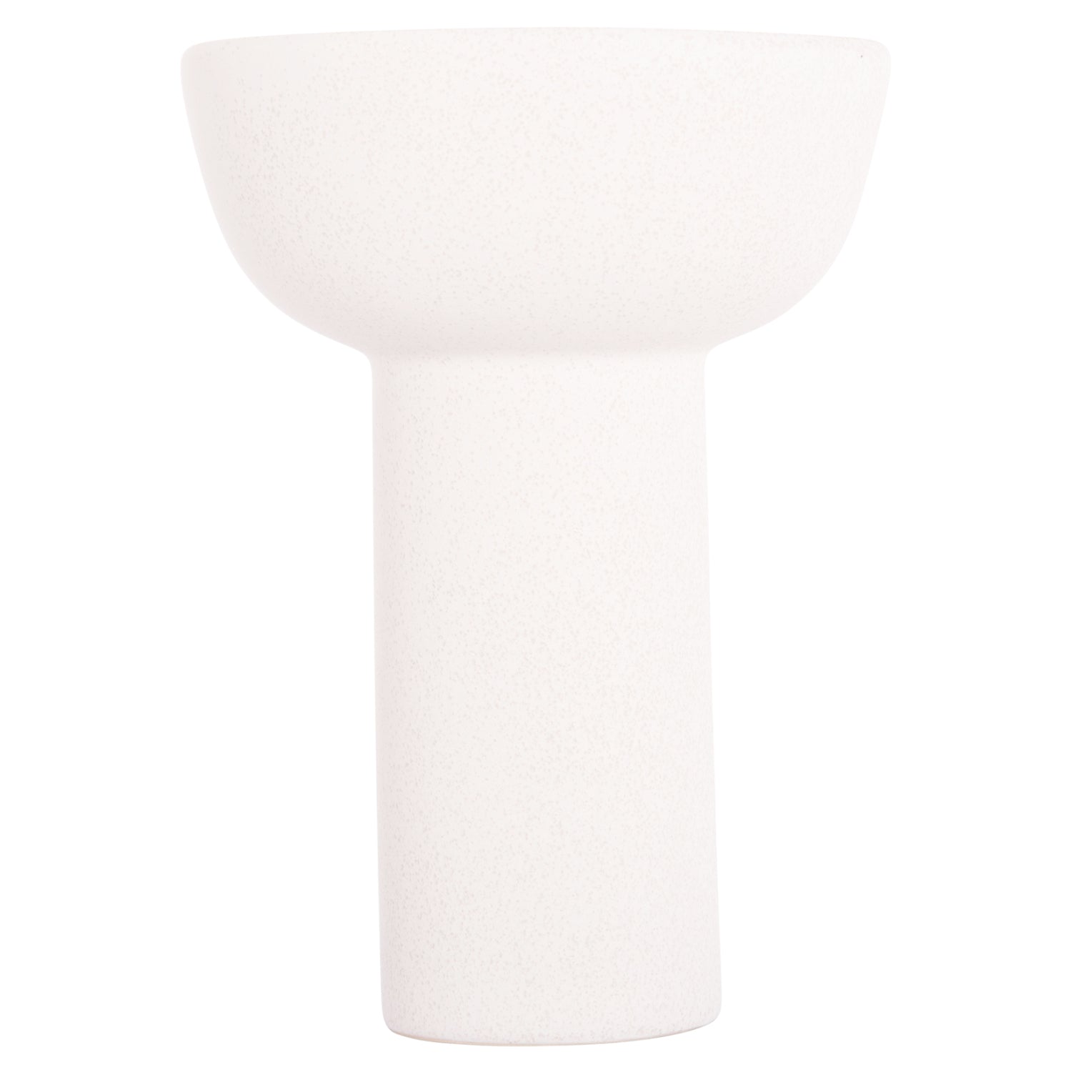 Декоративен керамичен плот за маса Еlendil бял кристал φ23x32в см