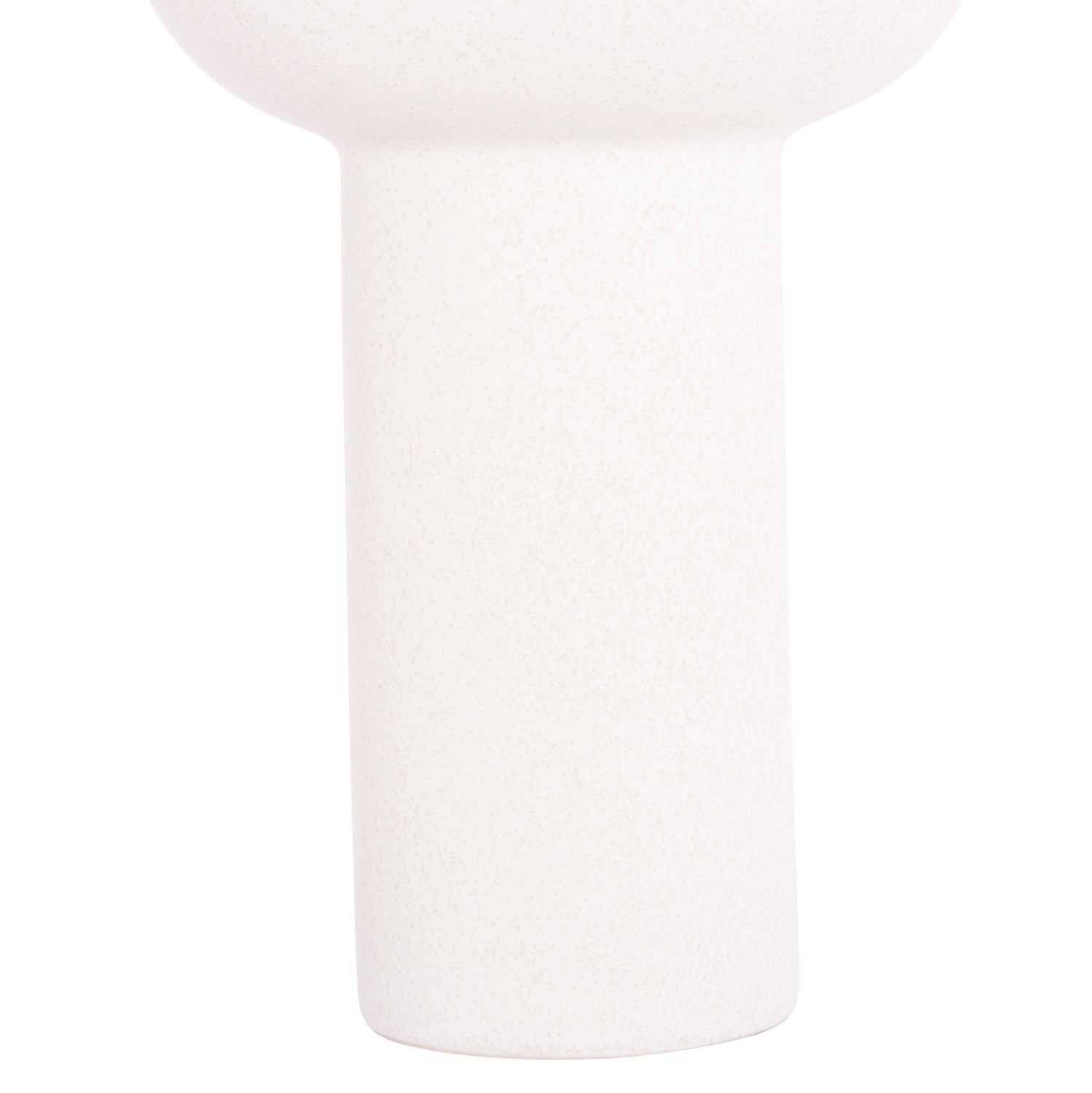 Декоративен керамичен плот за маса Еlendil бял кристал φ23x32в см