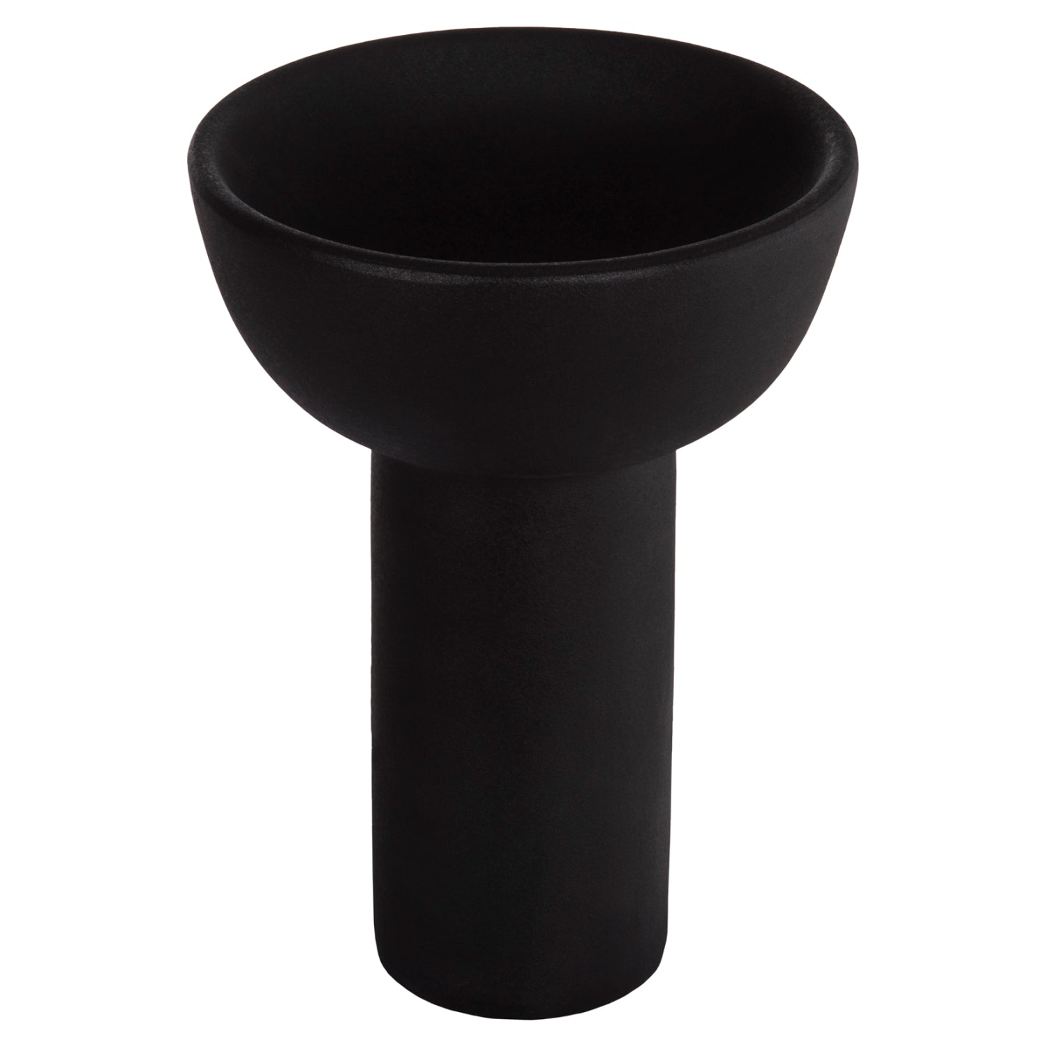 Декоративен керамичен плот за маса Еlendil черен мат φ23x32h см