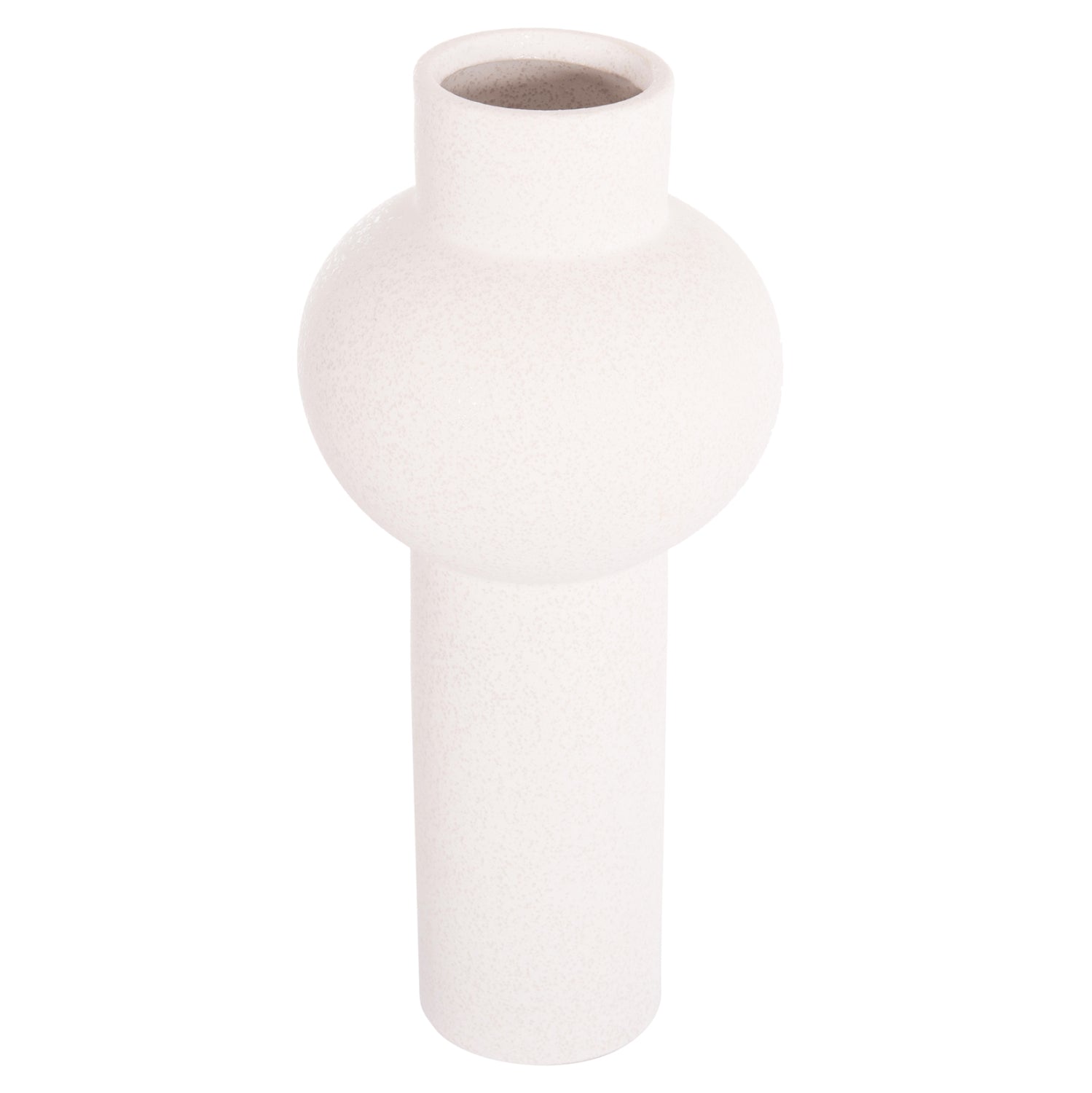 Декоративен керамичен плот за маса SCEPTER бял кристал, φ17x39hcm