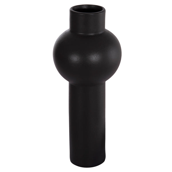 Декоративен керамичен плот за маса  SCEPTER черен, матов, φ17x39hcm