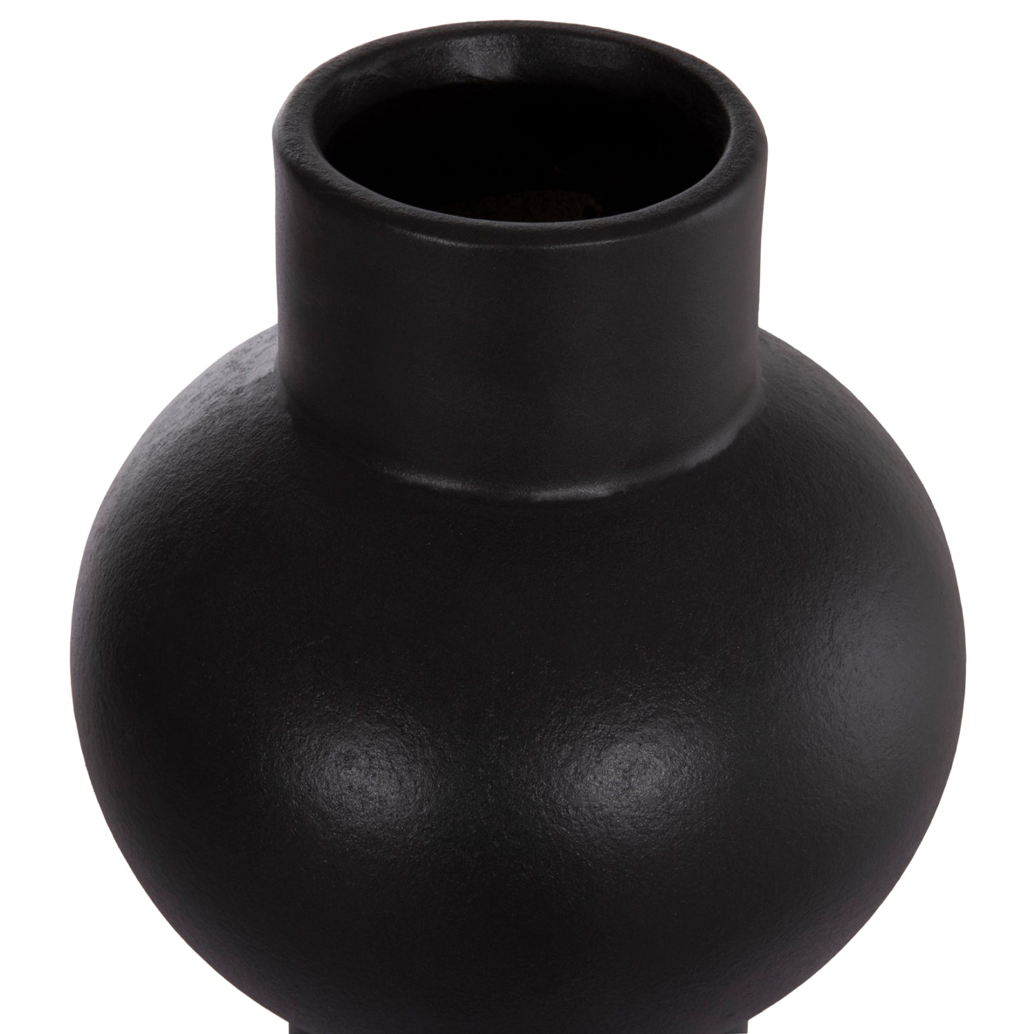 Декоративен керамичен плот за маса  SCEPTER черен, матов, φ17x39hcm