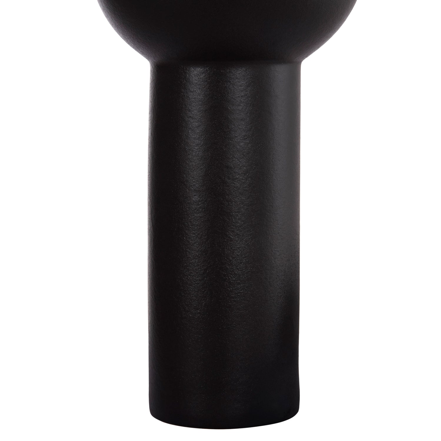 Декоративна керамична ваза SCEPTER черен, матов, φ17x39hcm