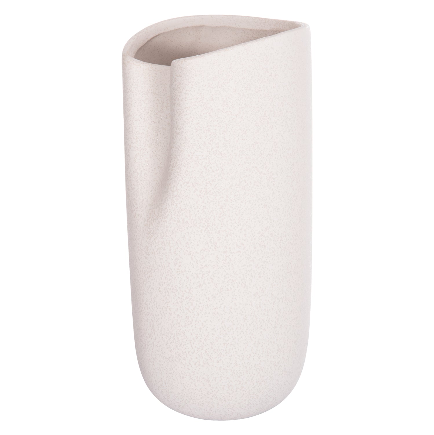 Керамична декорация за маса, кристално бяла, 17x16.5x37см